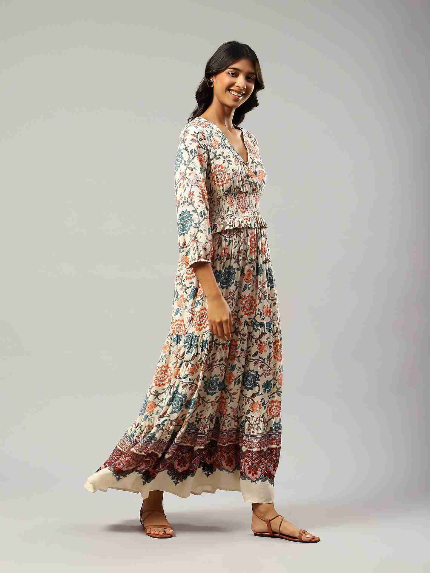 Ecru Gautier Long Dress