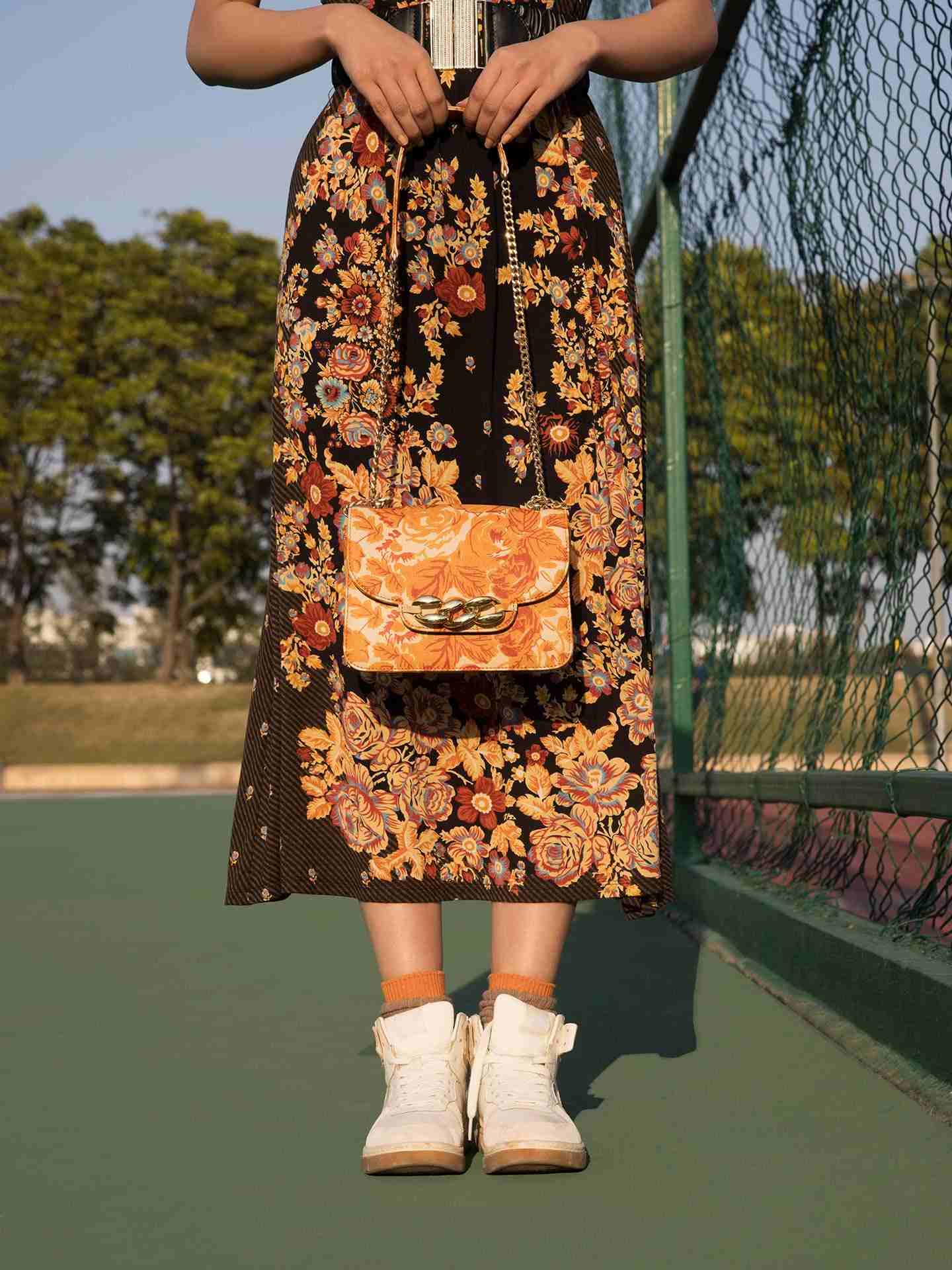 Beige Sunset Sling Bag