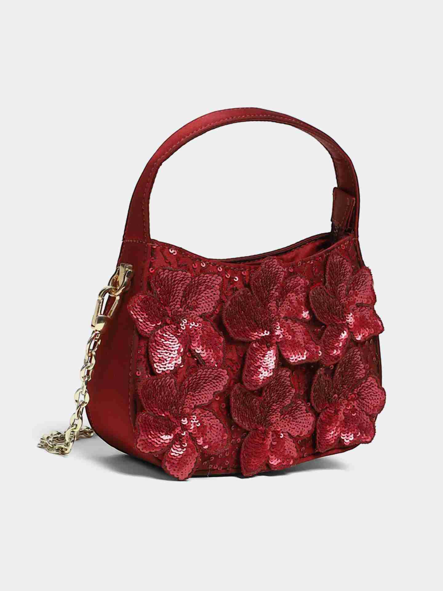 Burgundy Evelyn Sling Bag