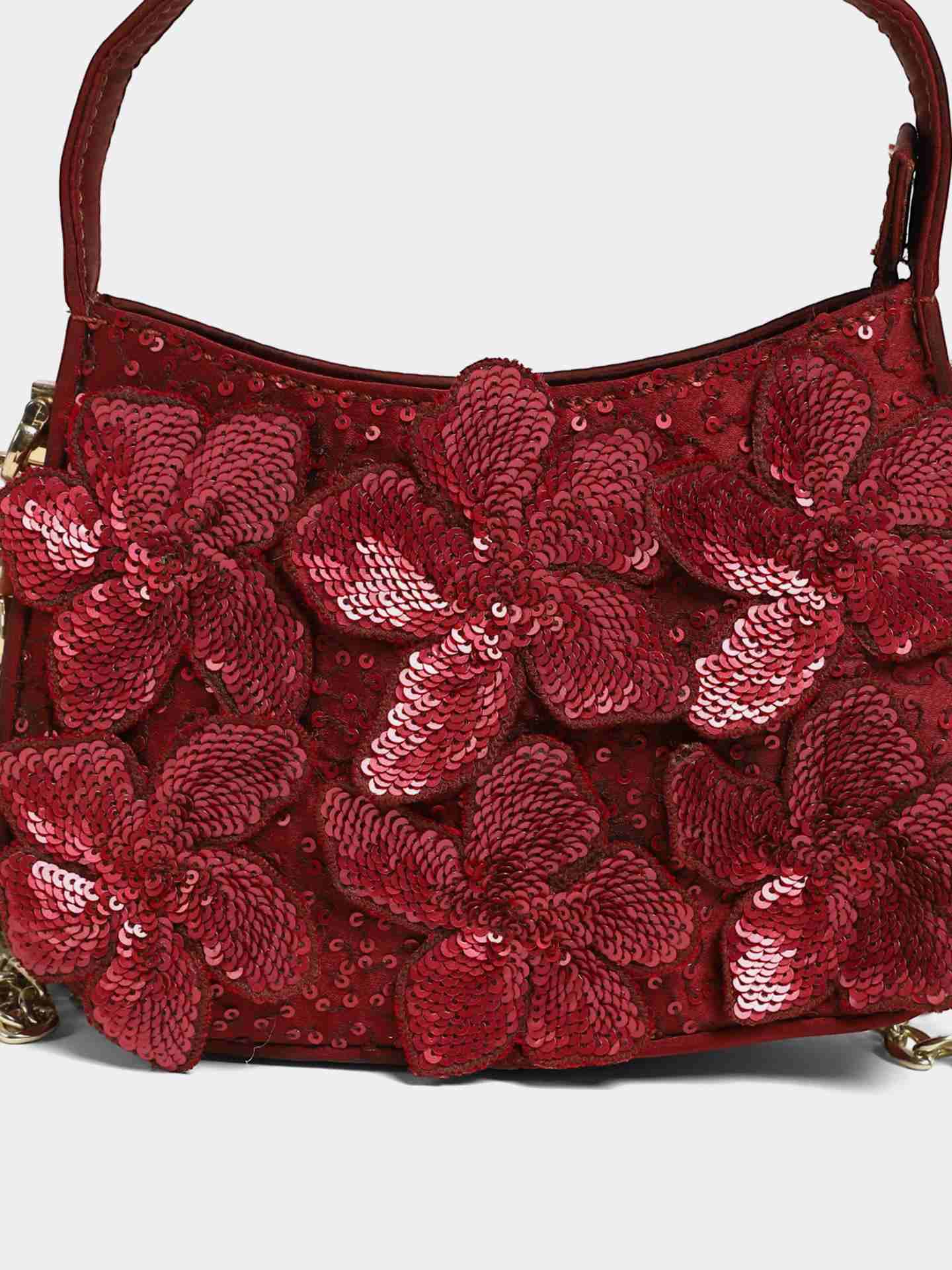 Burgundy Evelyn Sling Bag