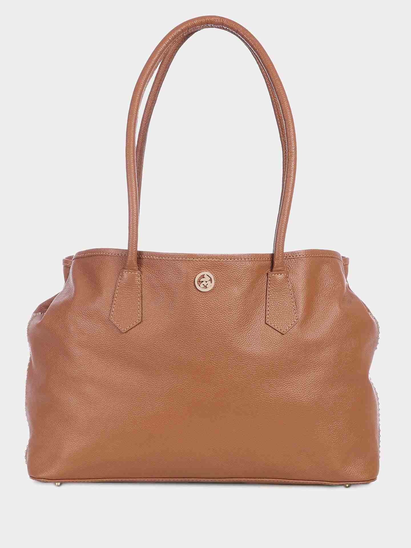 Tan Sun Flower Tote Bag