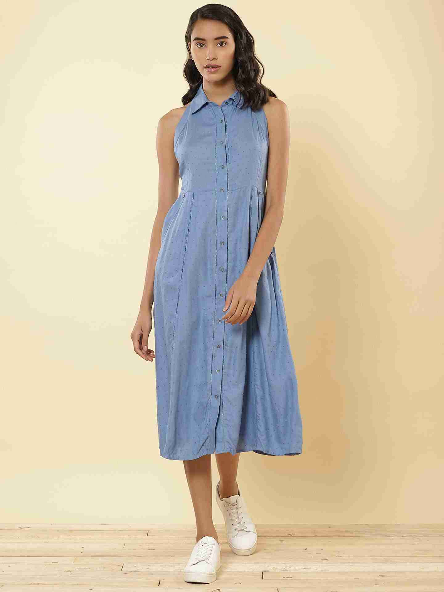 Denim Blue Paula'S Park Shirt Dress