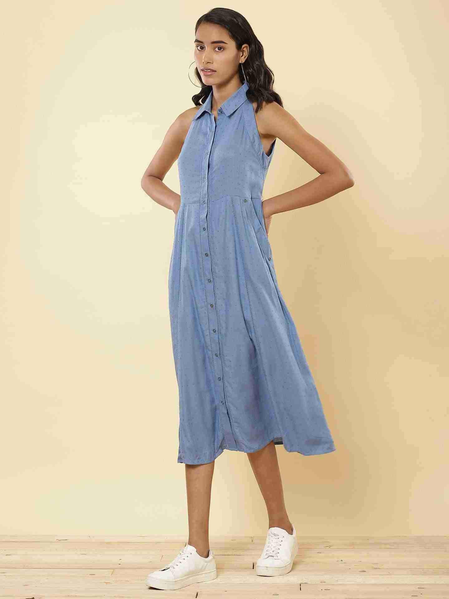 Denim Blue Paula'S Park Shirt Dress