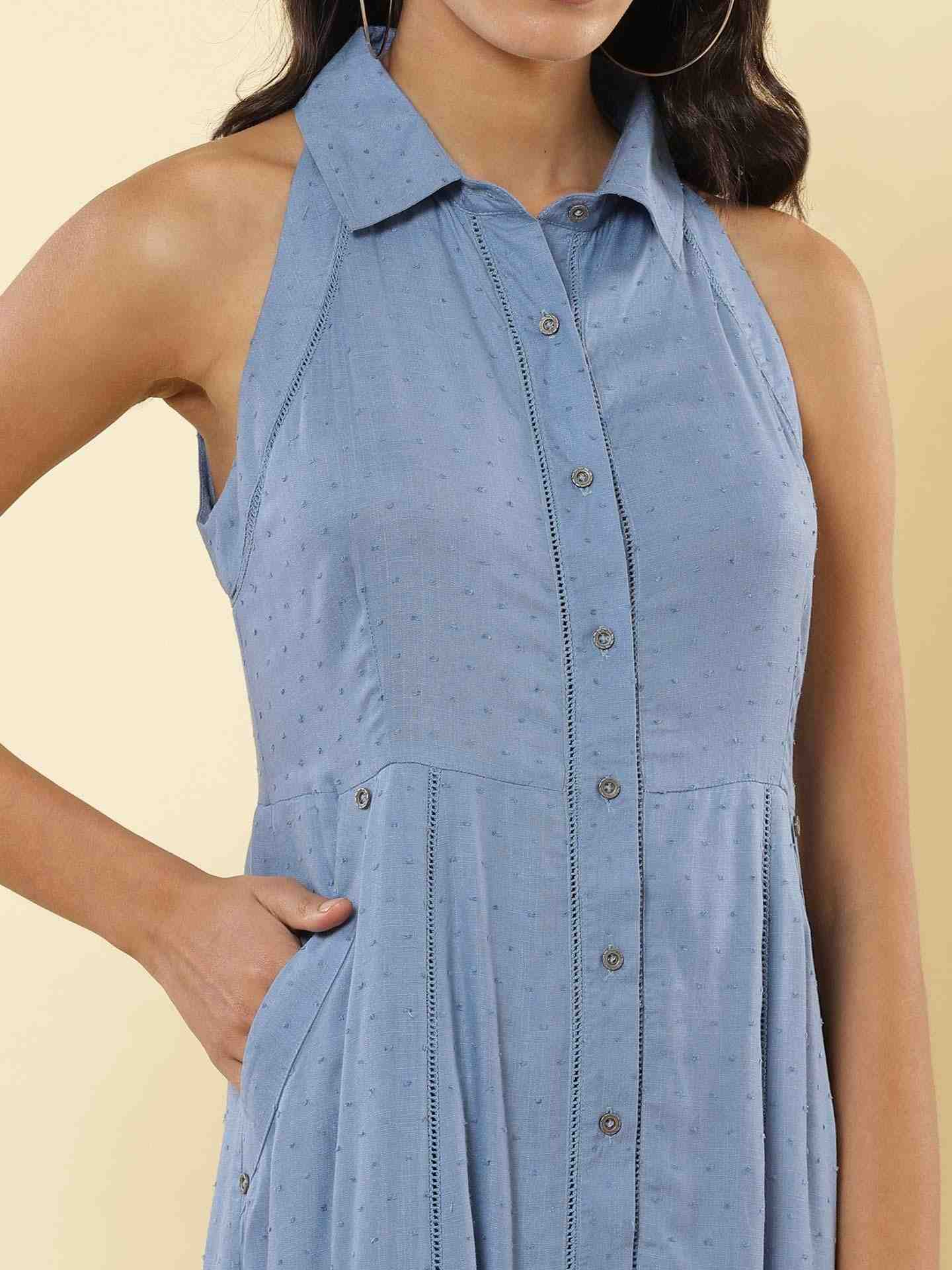 Denim Blue Paula'S Park Shirt Dress