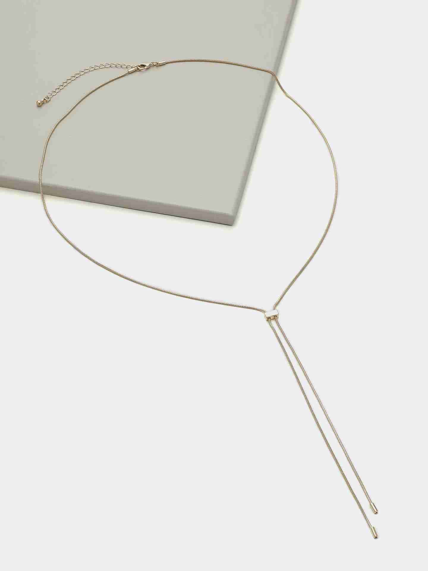 Gold Valiant Y Chain Necklace