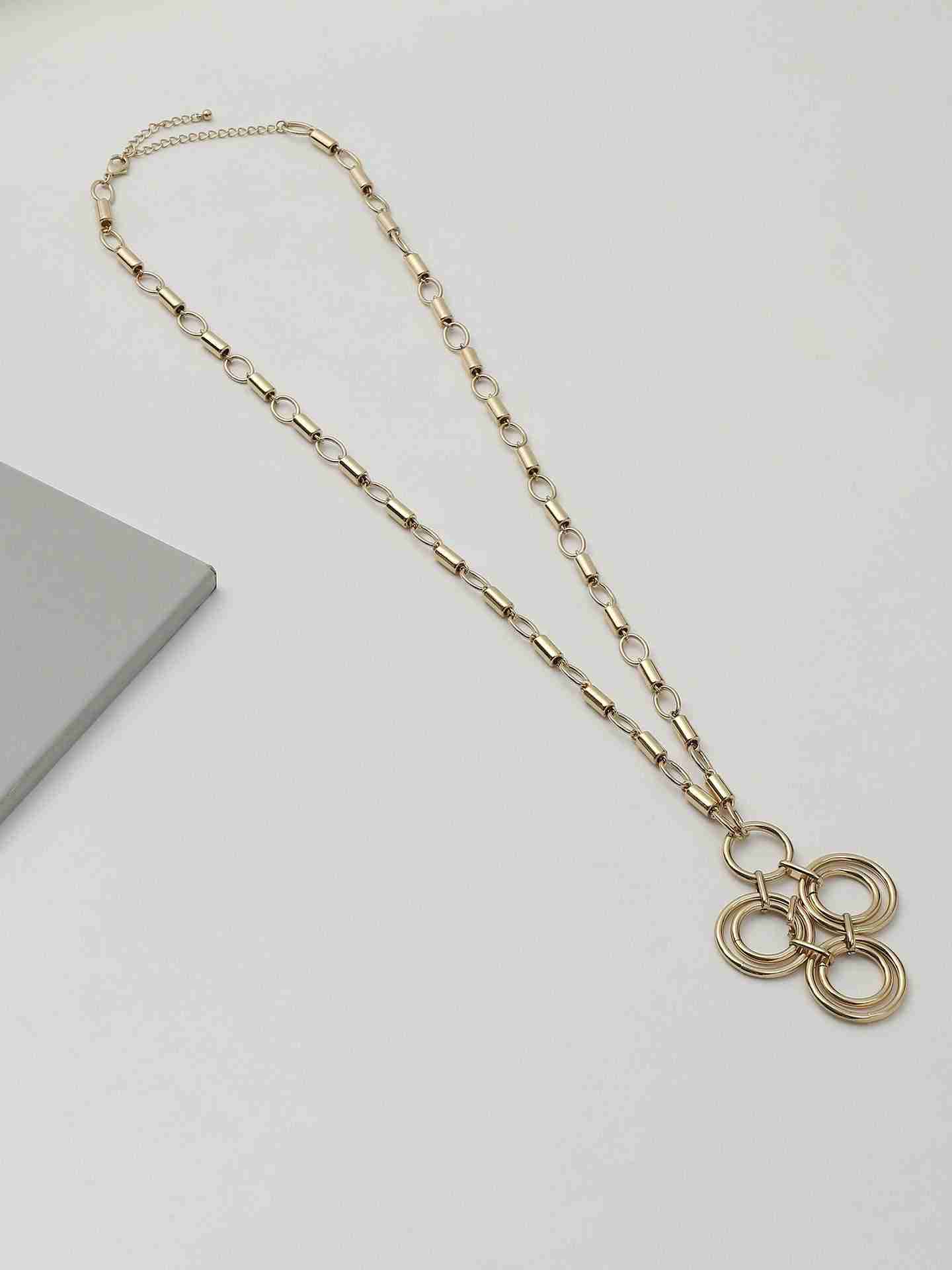 Gold Bling Trinity Necklace