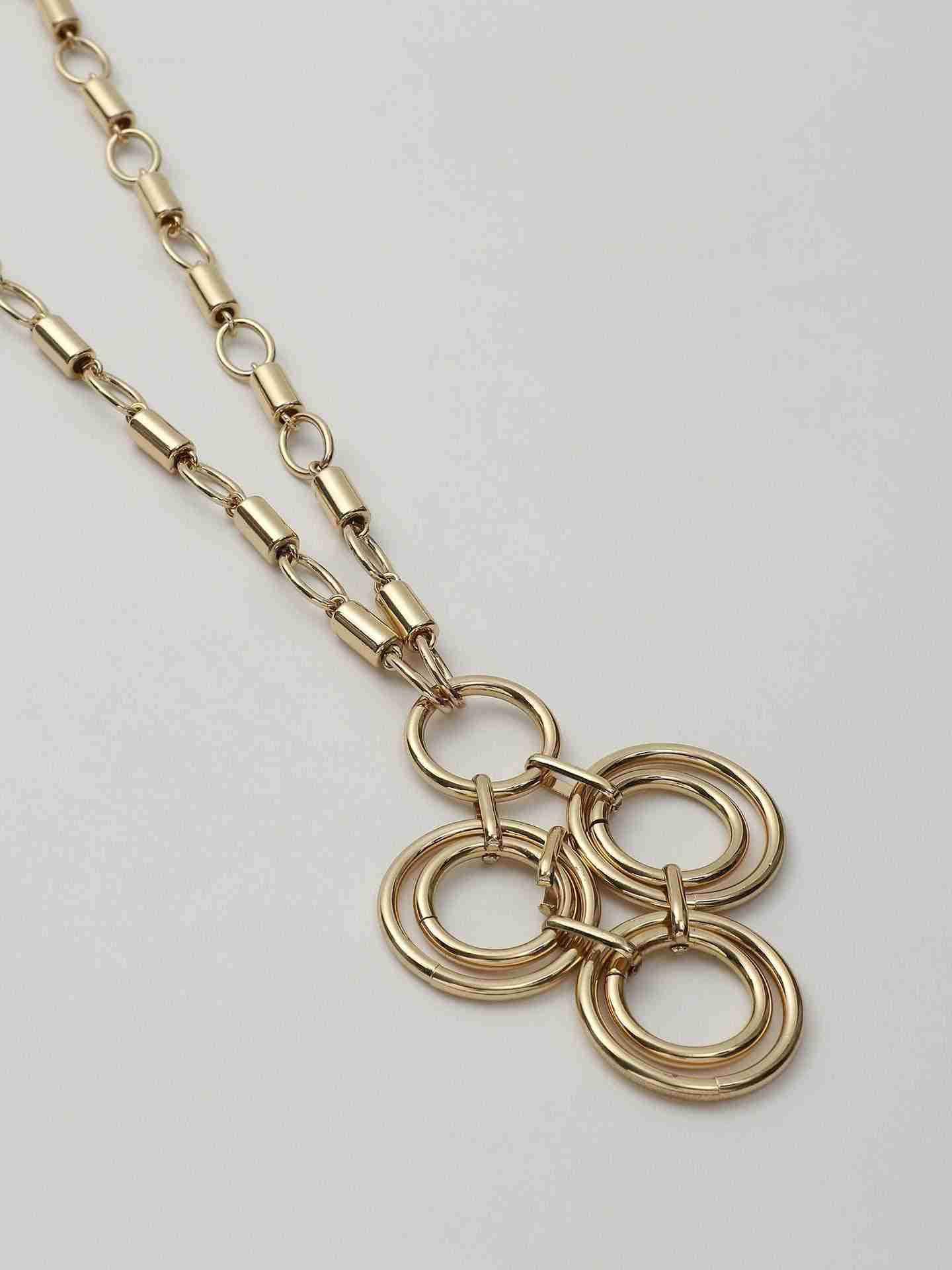 Gold Bling Trinity Necklace