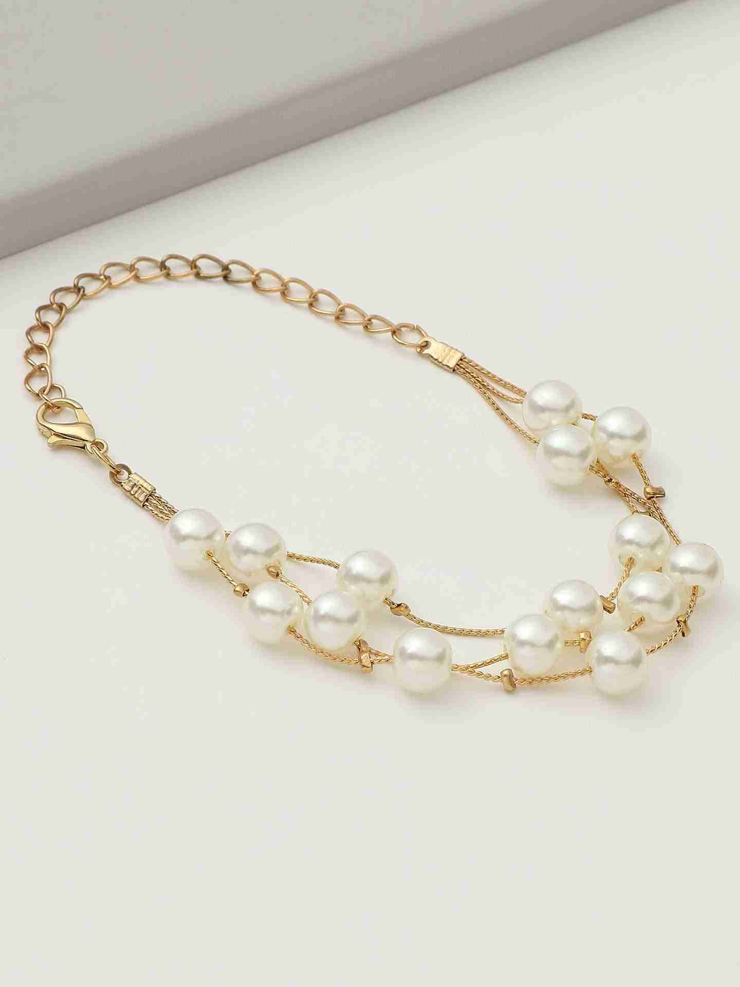 Gold Bling Stringed Necklace