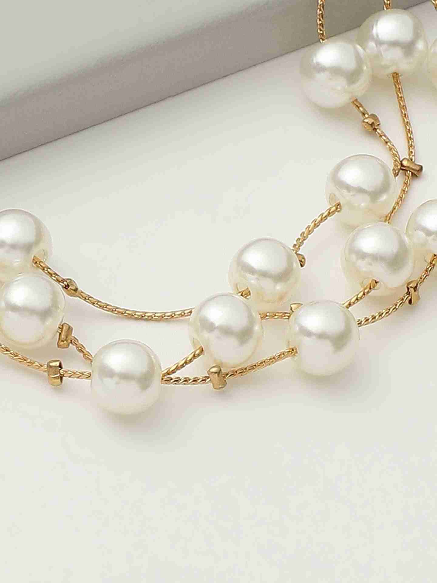 Gold Bling Stringed Necklace