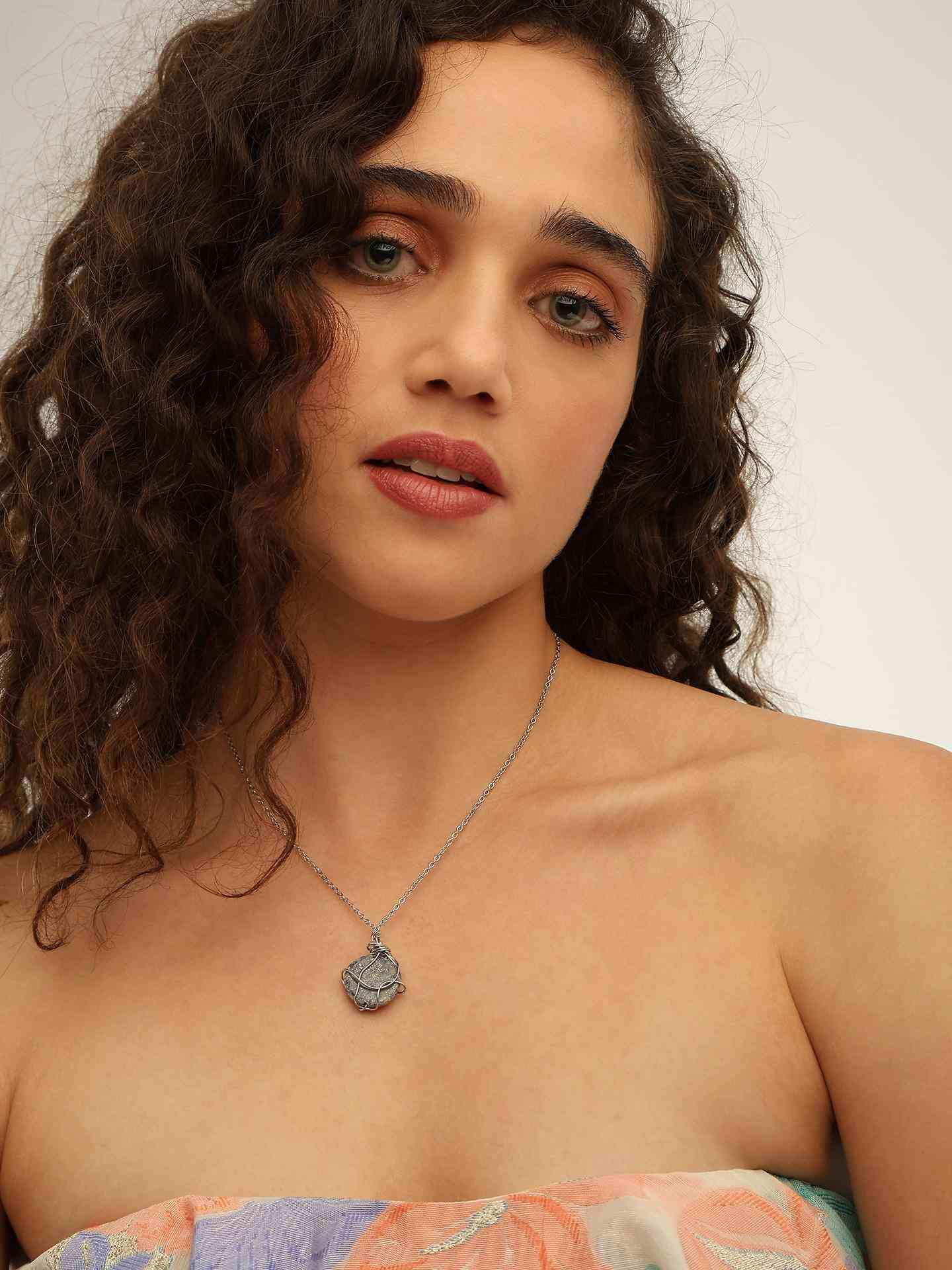 Silver Kyanite Intuition Stone Necklace