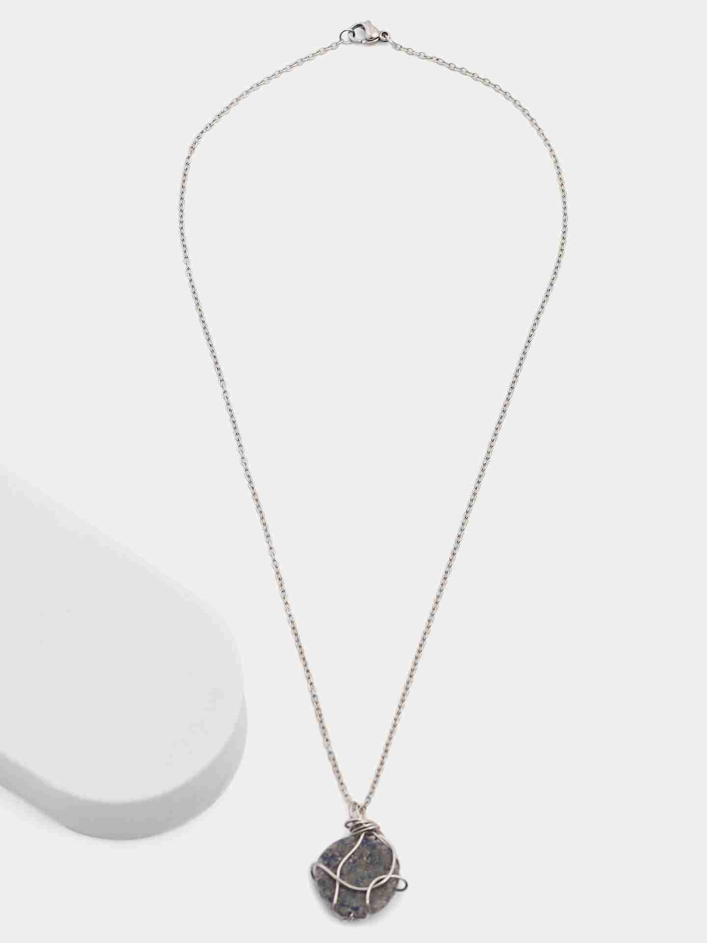 Silver Kyanite Intuition Stone Necklace