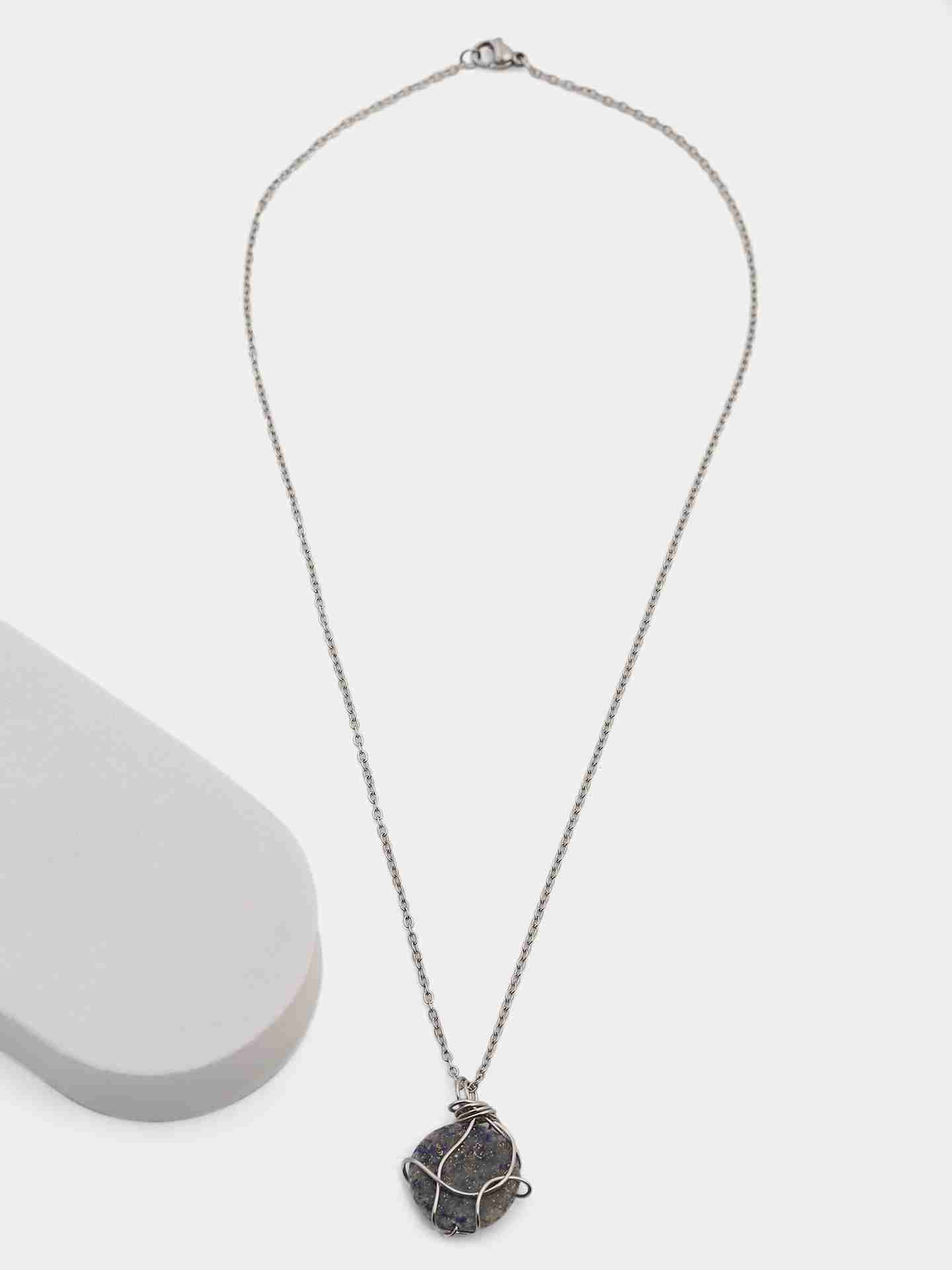 Silver Kyanite Intuition Stone Necklace