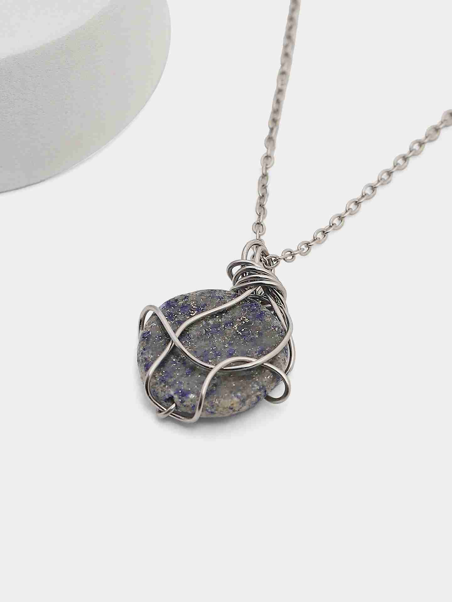 Silver Kyanite Intuition Stone Necklace
