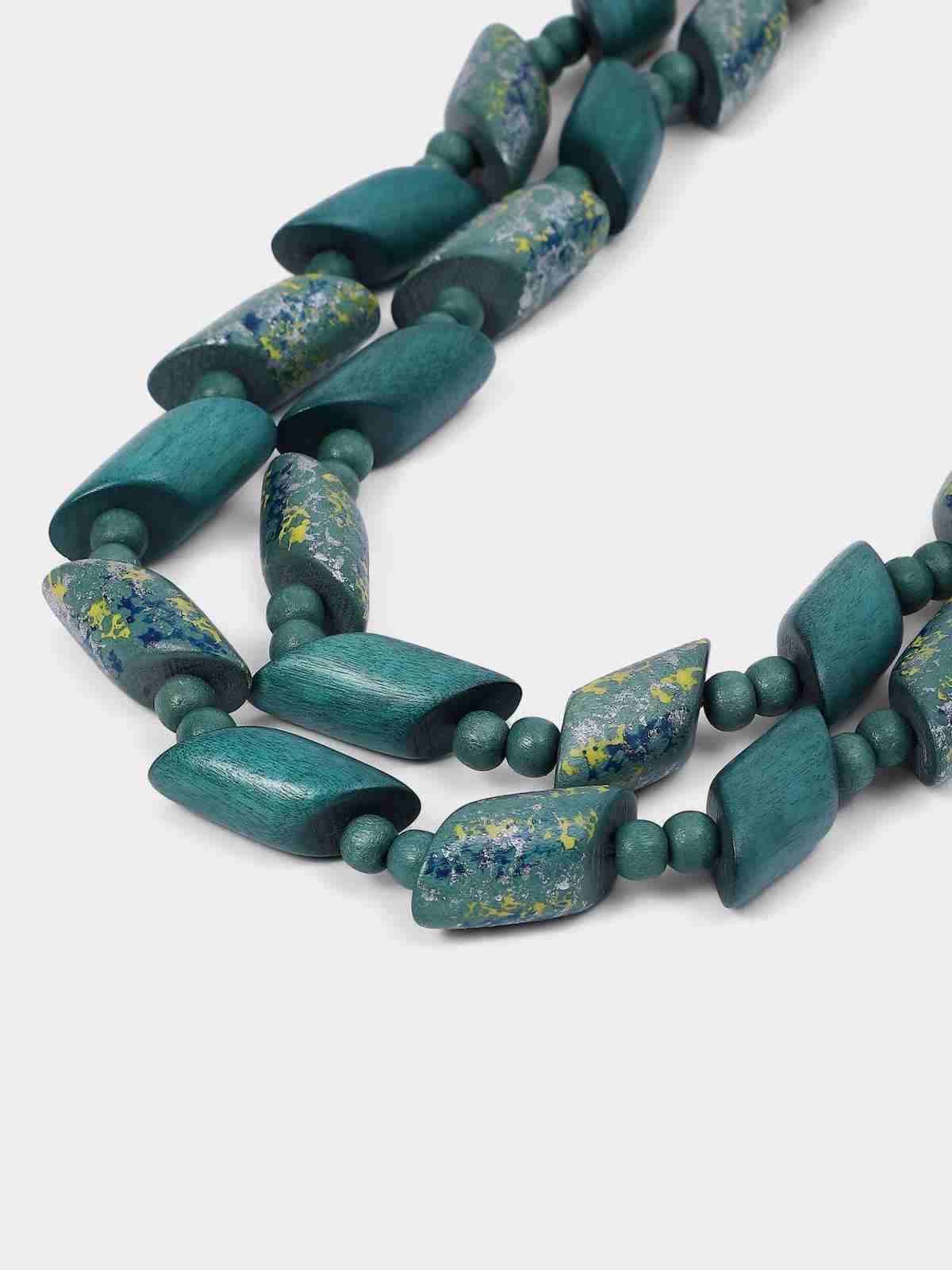 Gaia Forest Bloom Wood Necklace