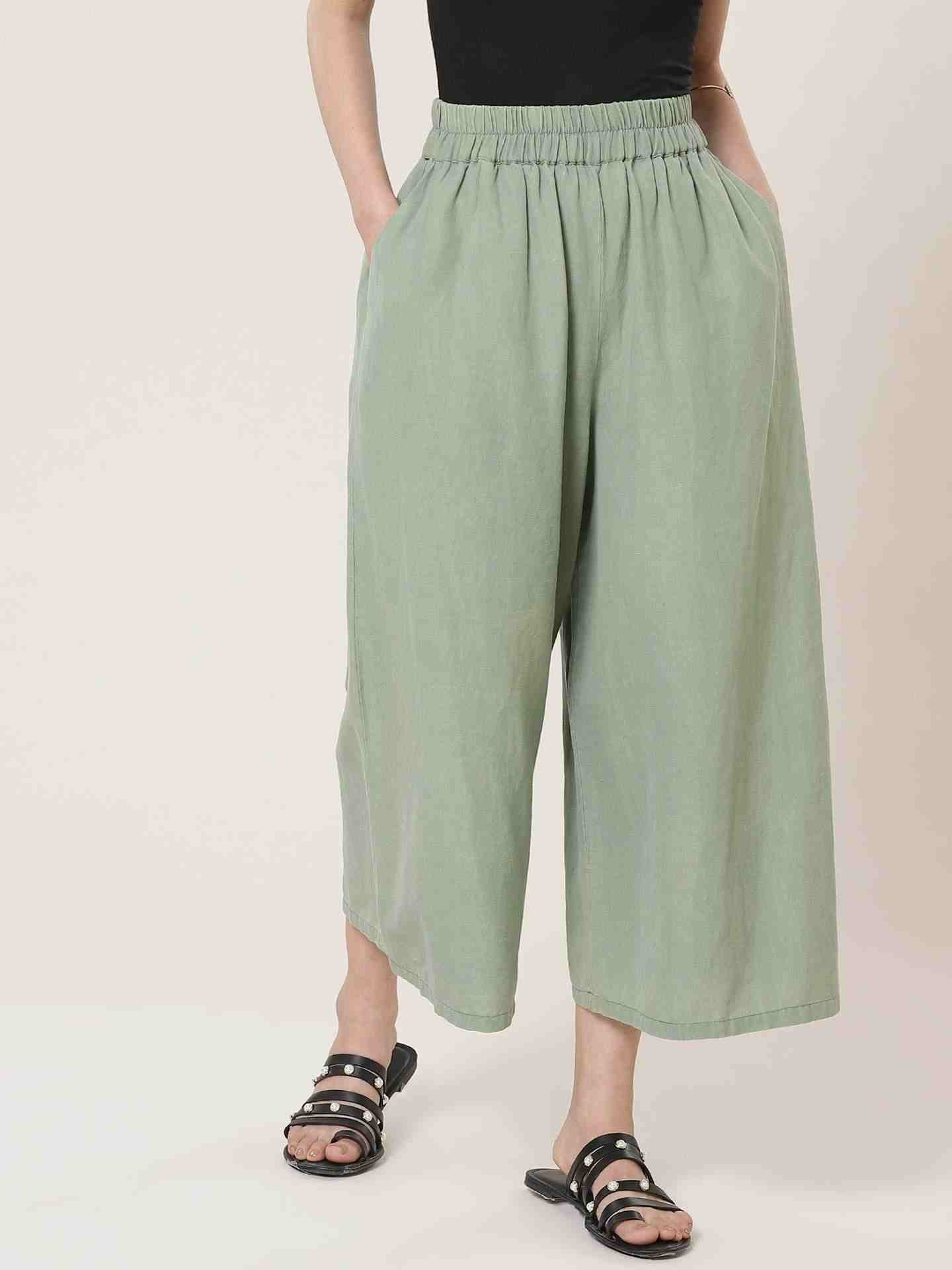 Olive Green Leisure Basics Cullottes