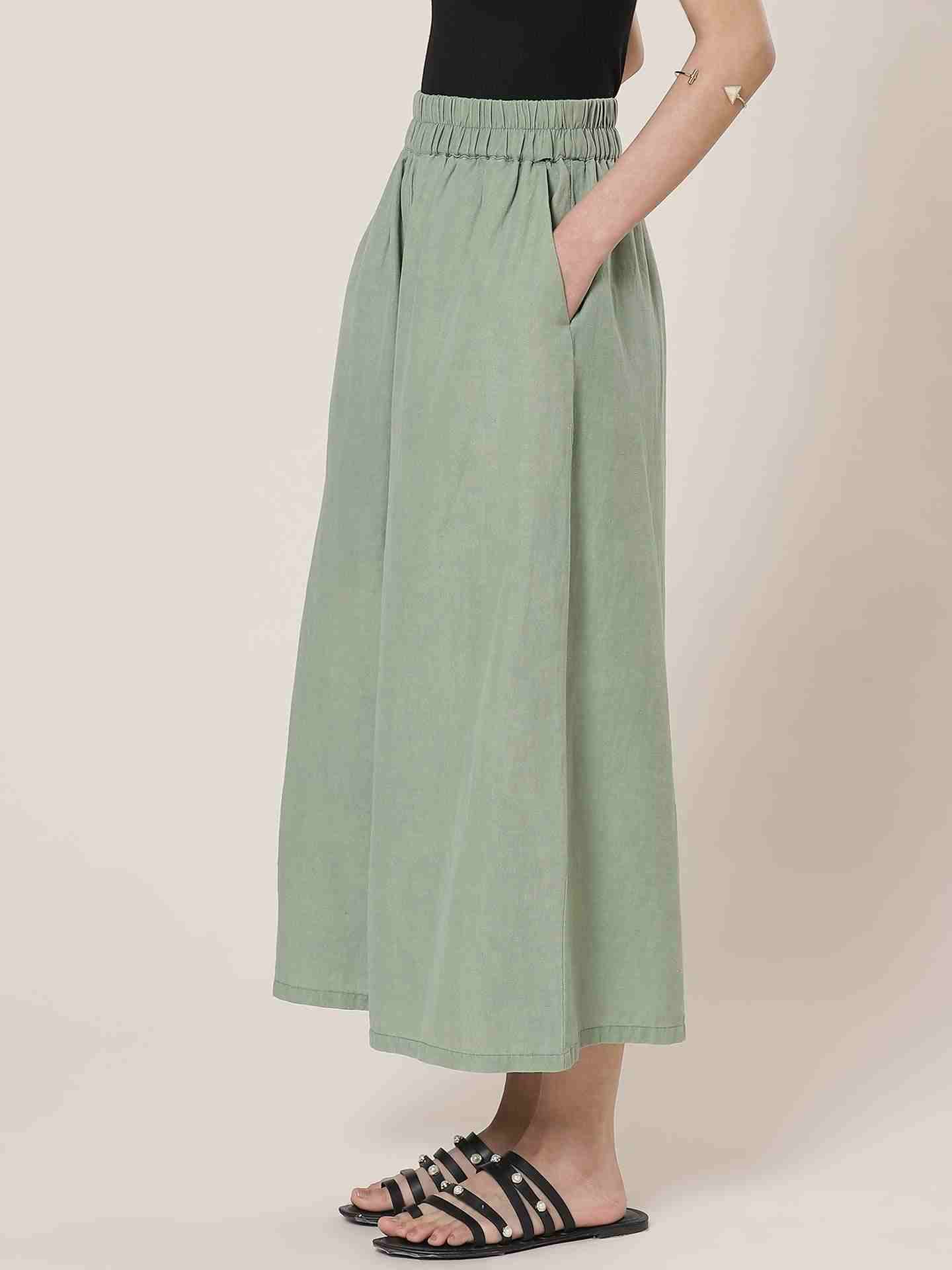 Olive Green Leisure Basics Cullottes