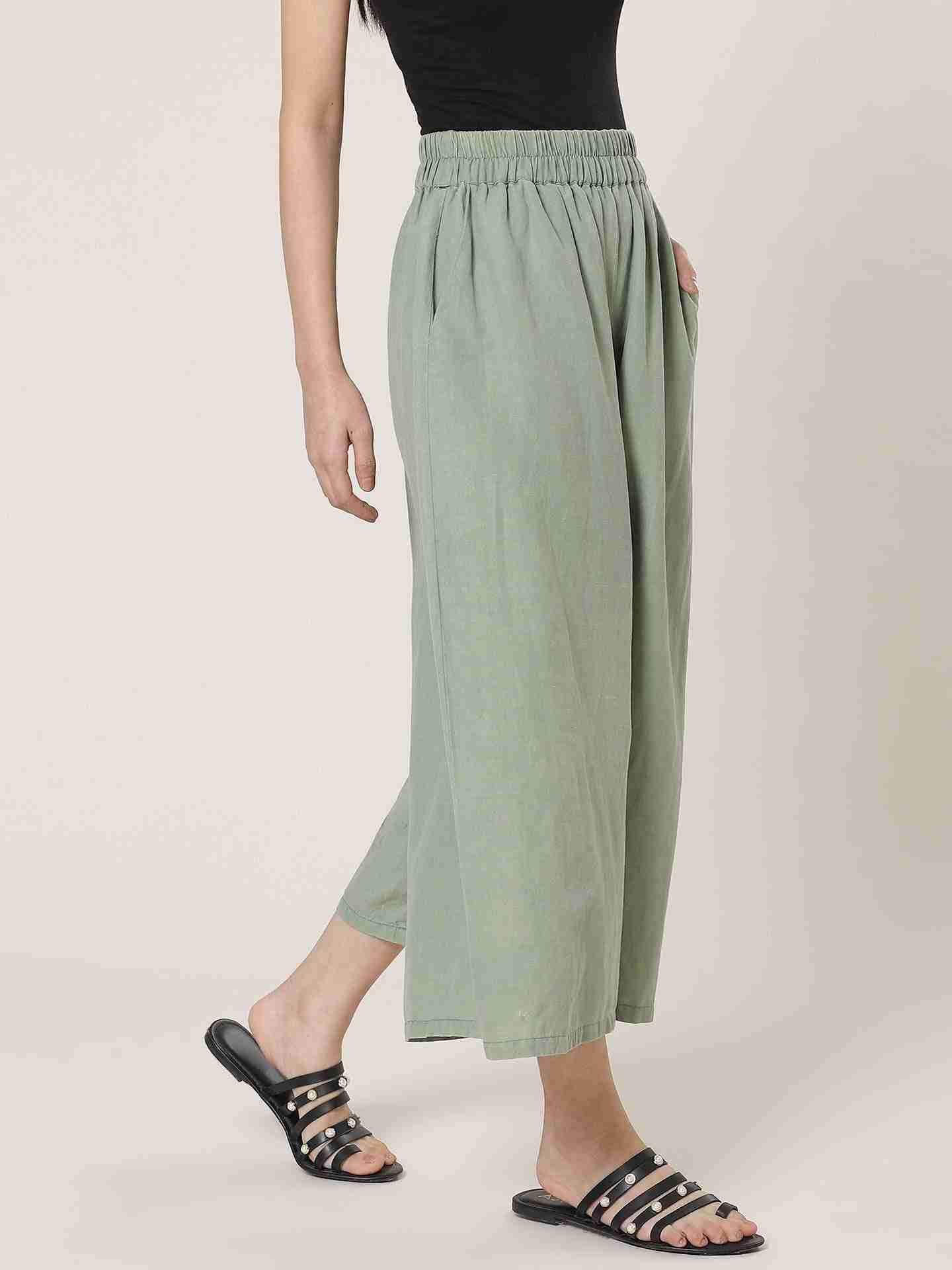 Olive Green Leisure Basics Cullottes