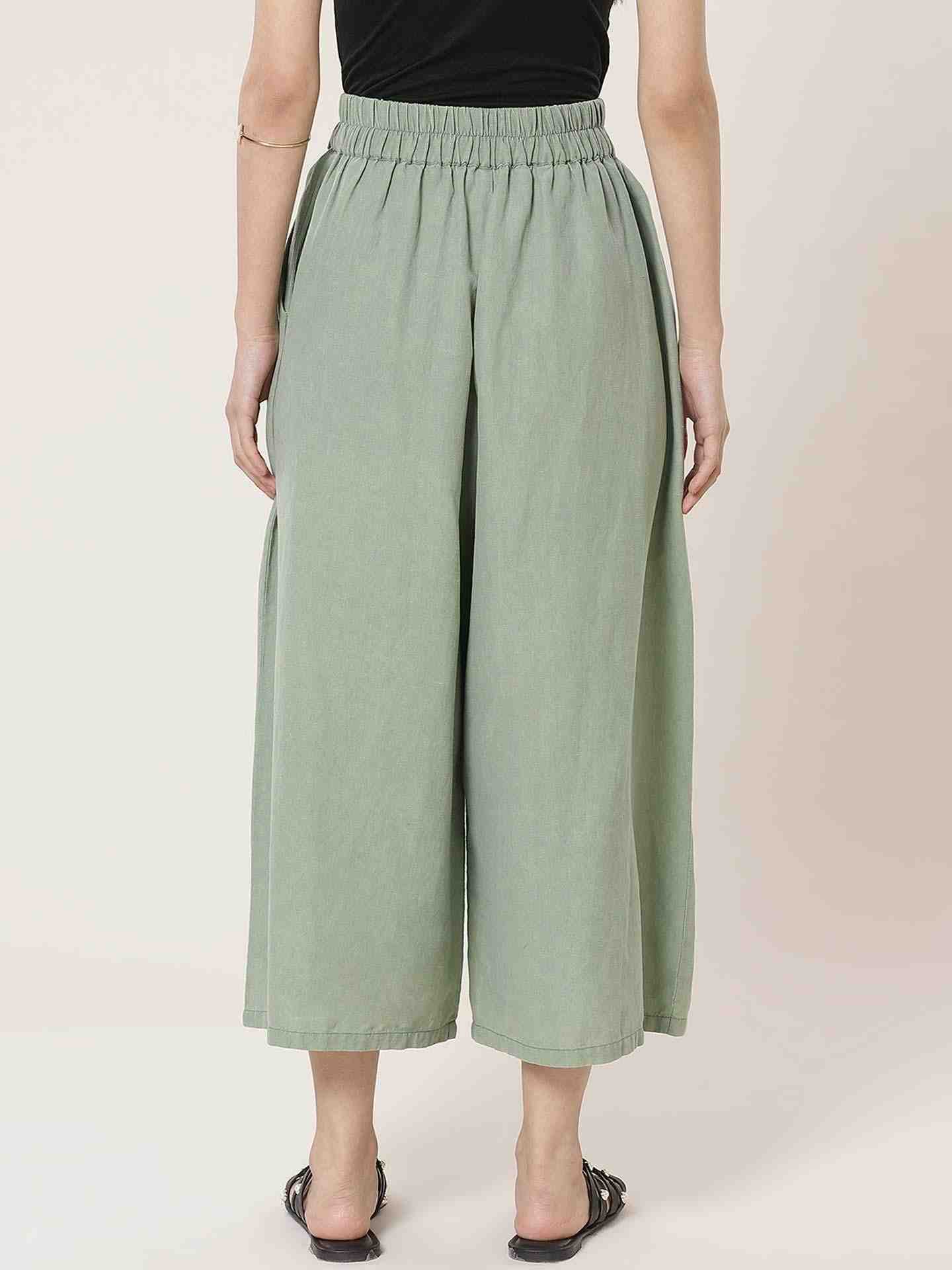 Olive Green Leisure Basics Cullottes