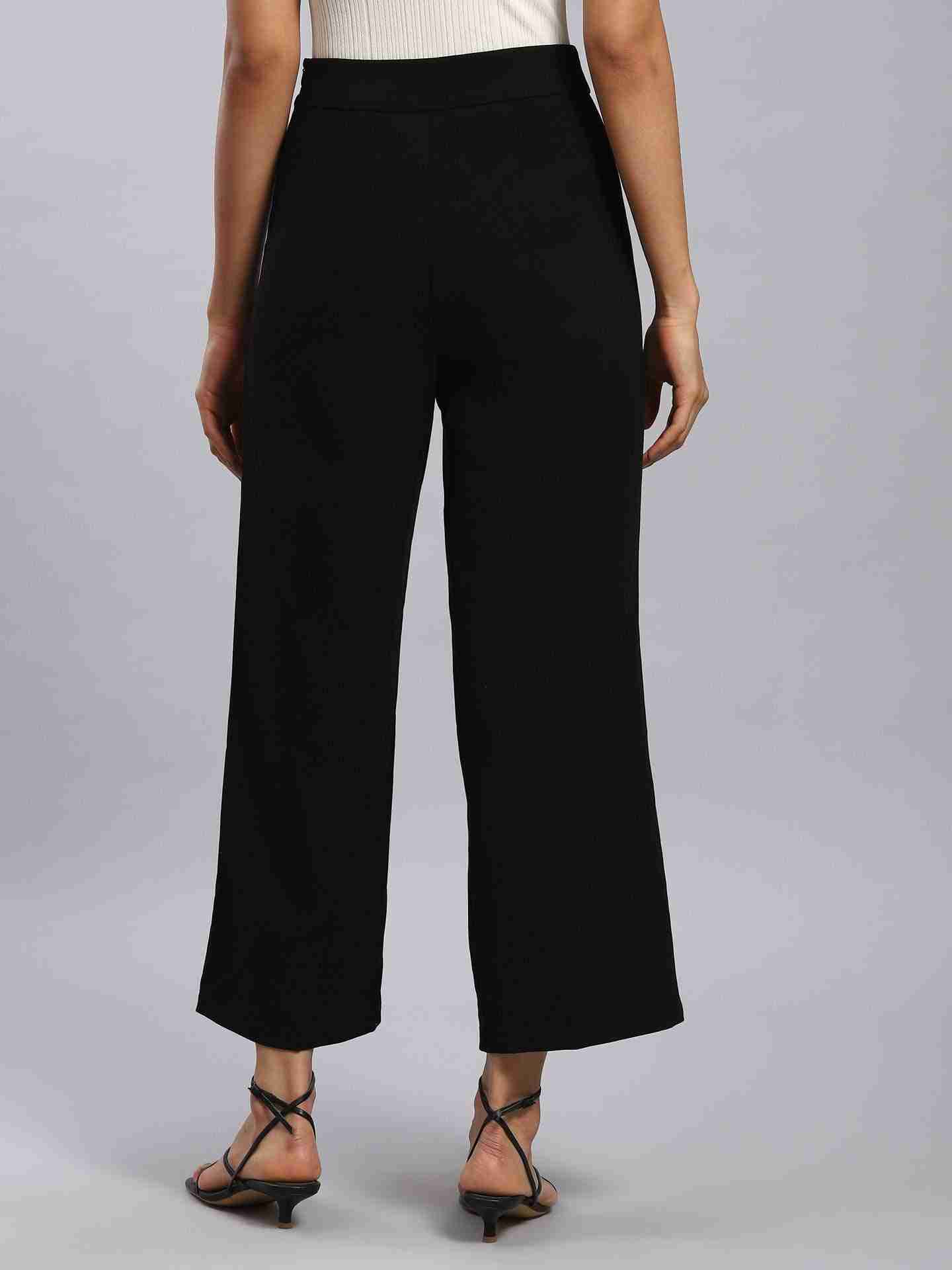 Black Antalya Wide-Leg Pants