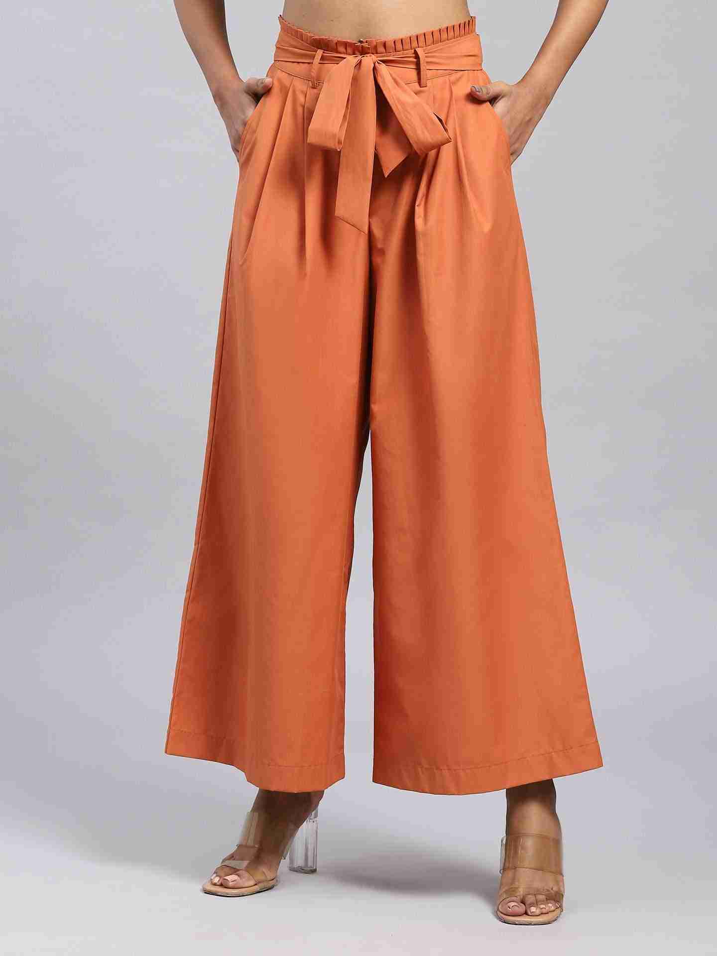 Brown Maeve Wide-Leg Pants
