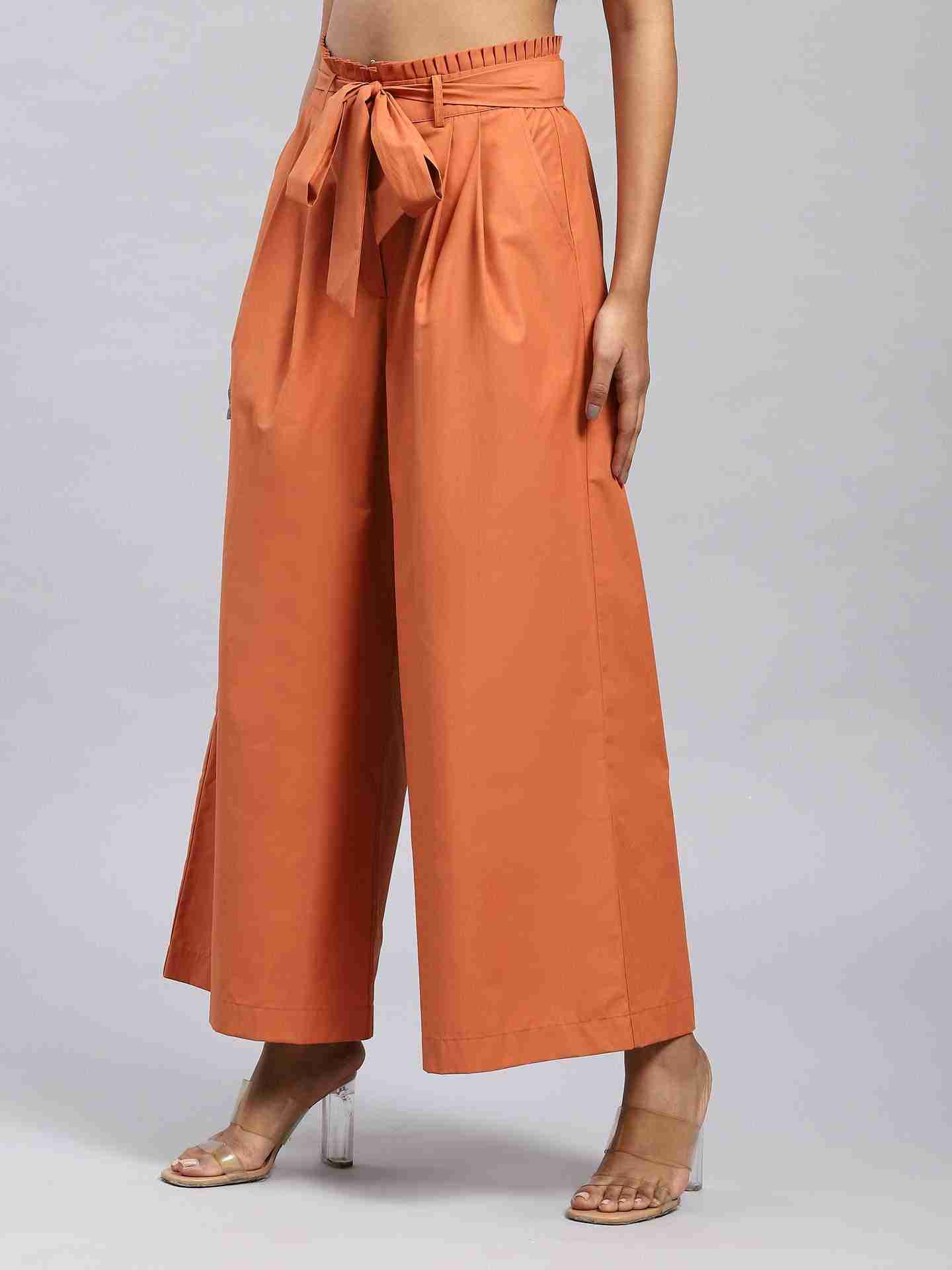 Brown Maeve Wide-Leg Pants
