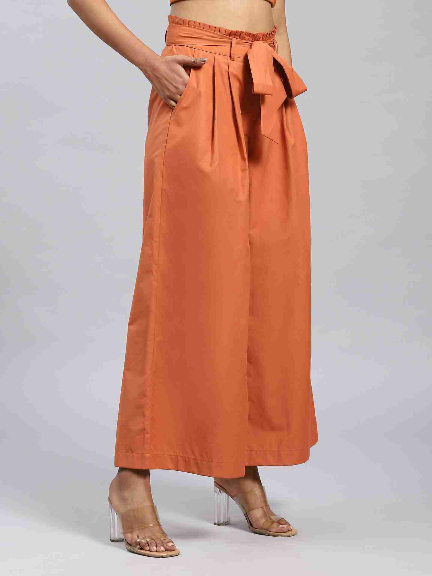 Brown Maeve Wide-Leg Pants