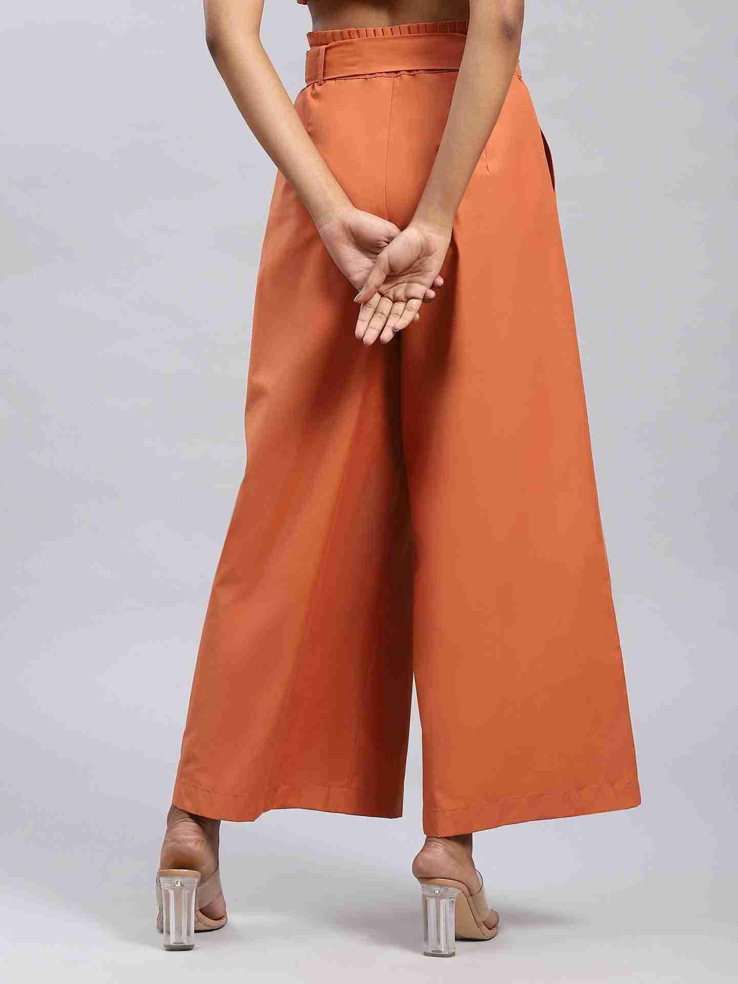 Brown Maeve Wide-Leg Pants