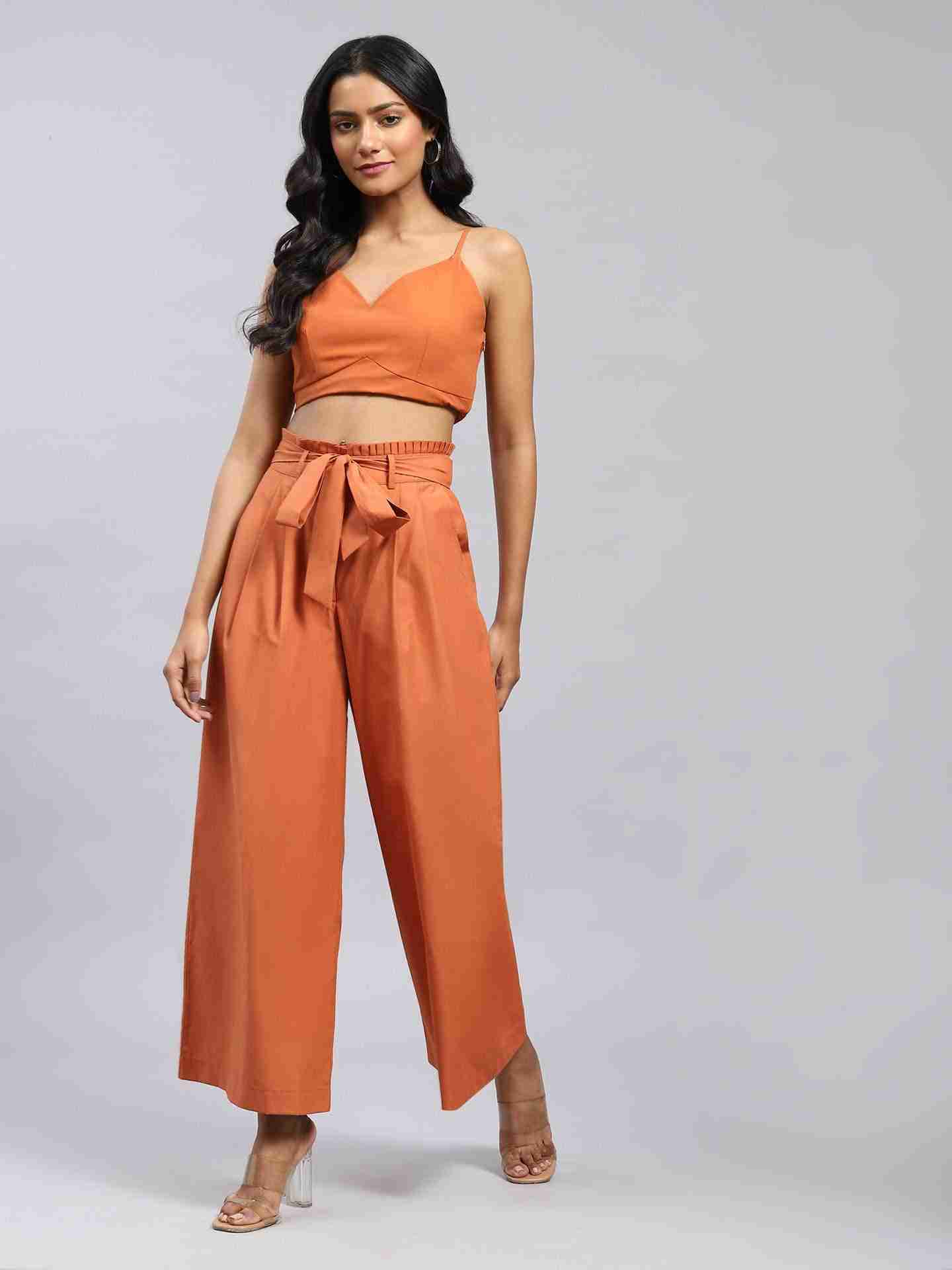 Brown Maeve Wide-Leg Pants