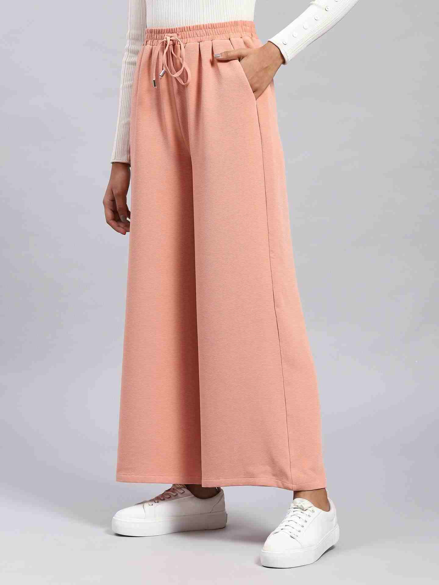 Peach Albi Wide-Leg Pants
