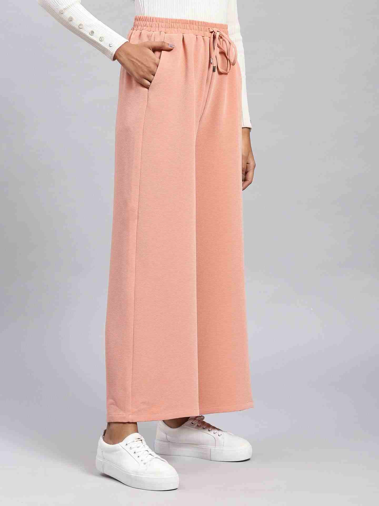 Peach Albi Wide-Leg Pants