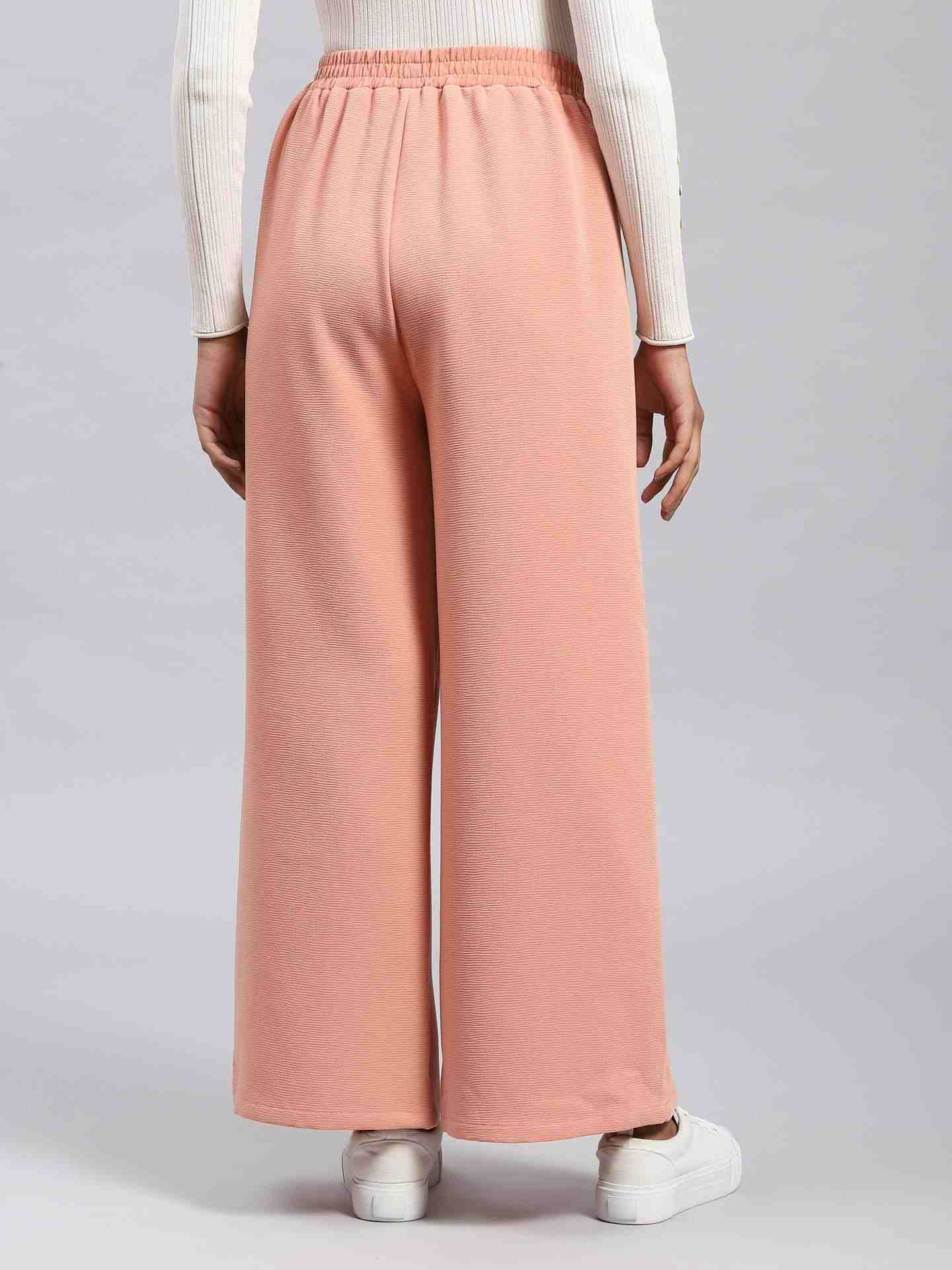 Peach Albi Wide-Leg Pants
