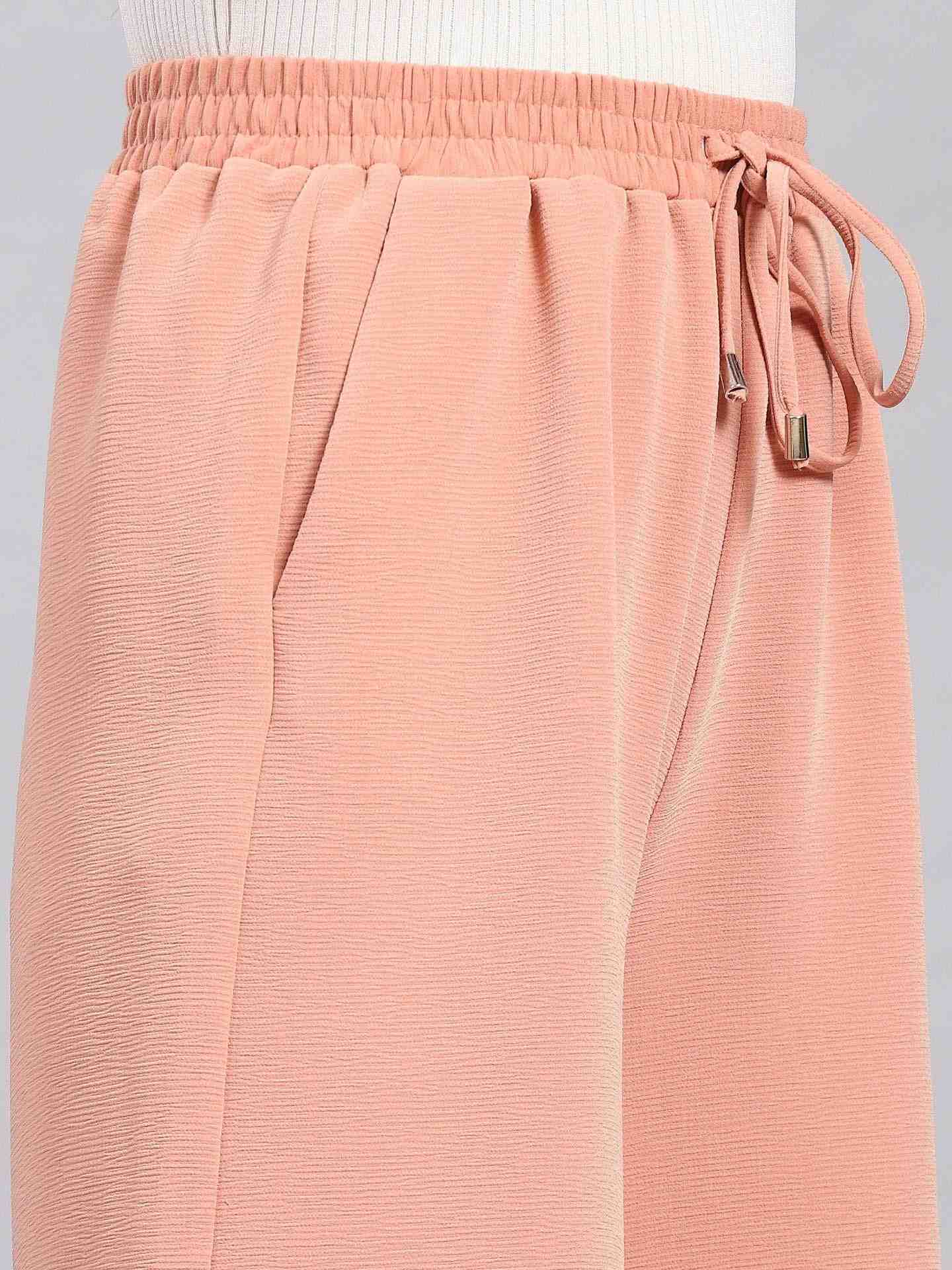 Peach Albi Wide-Leg Pants