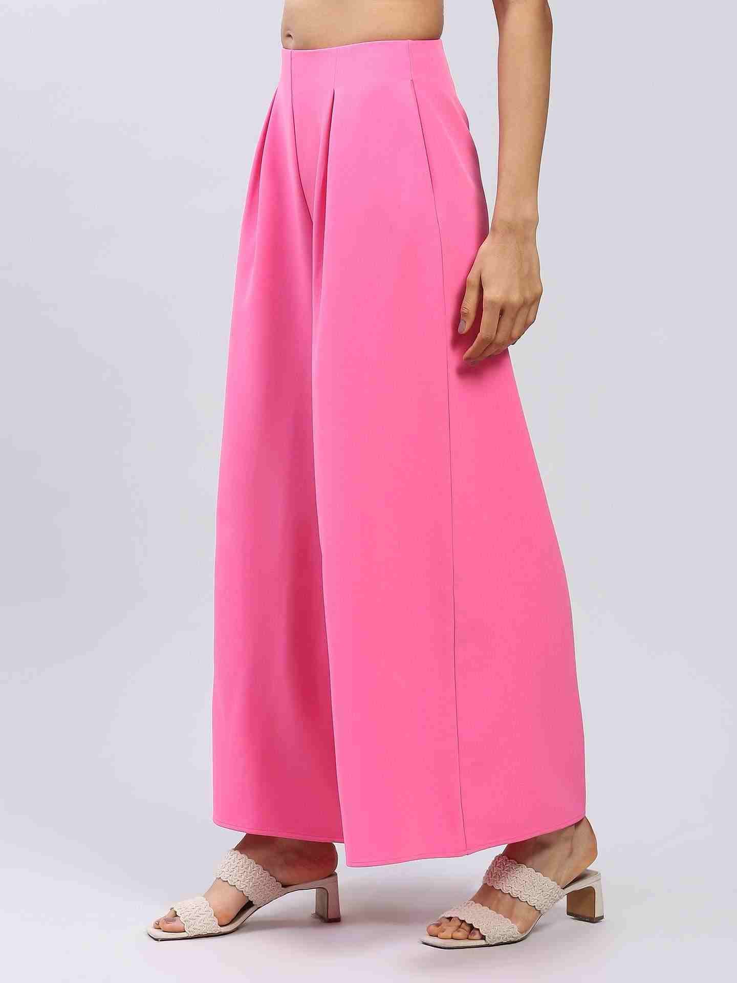 Pink Albi Wide-Leg Pants