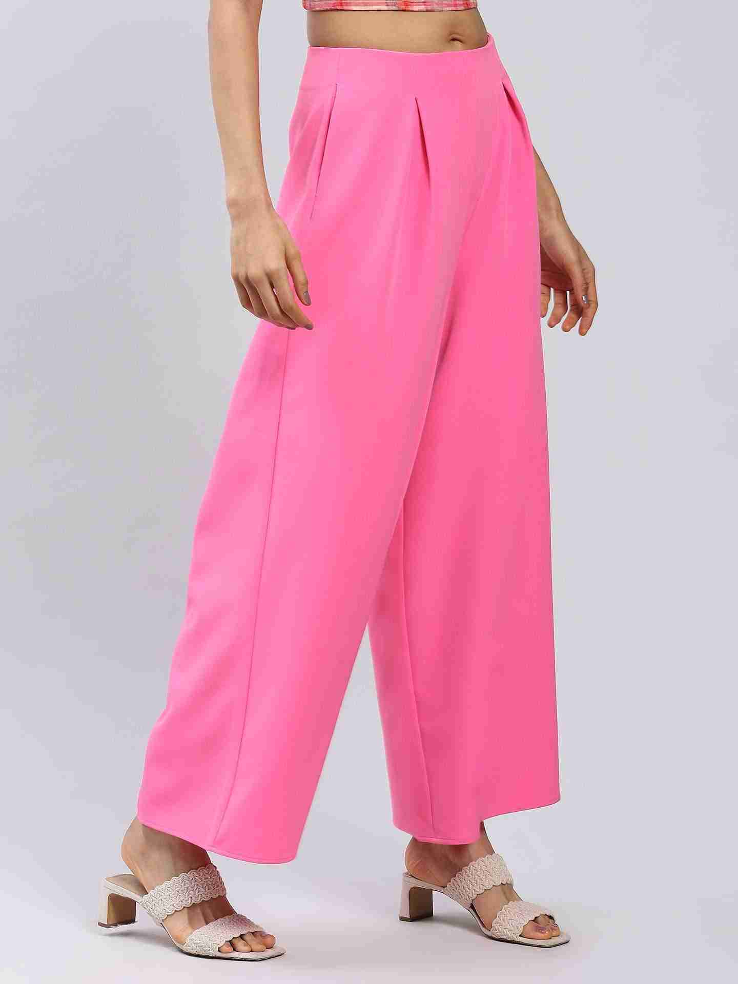 Pink Albi Wide-Leg Pants
