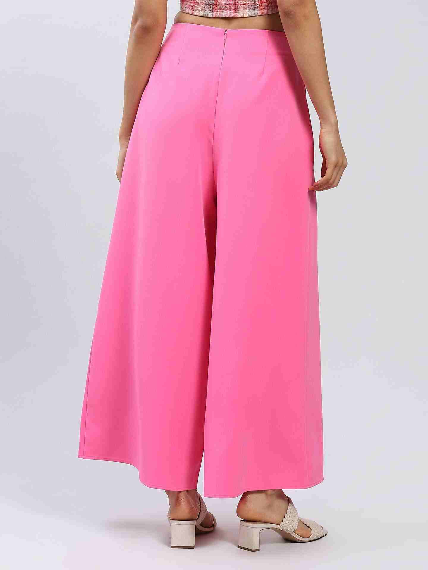Pink Albi Wide-Leg Pants