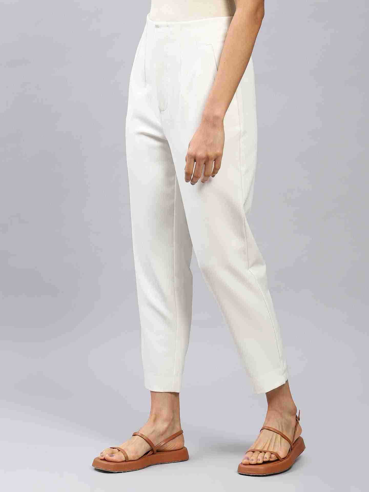 Ivory Albi Tapered Pants