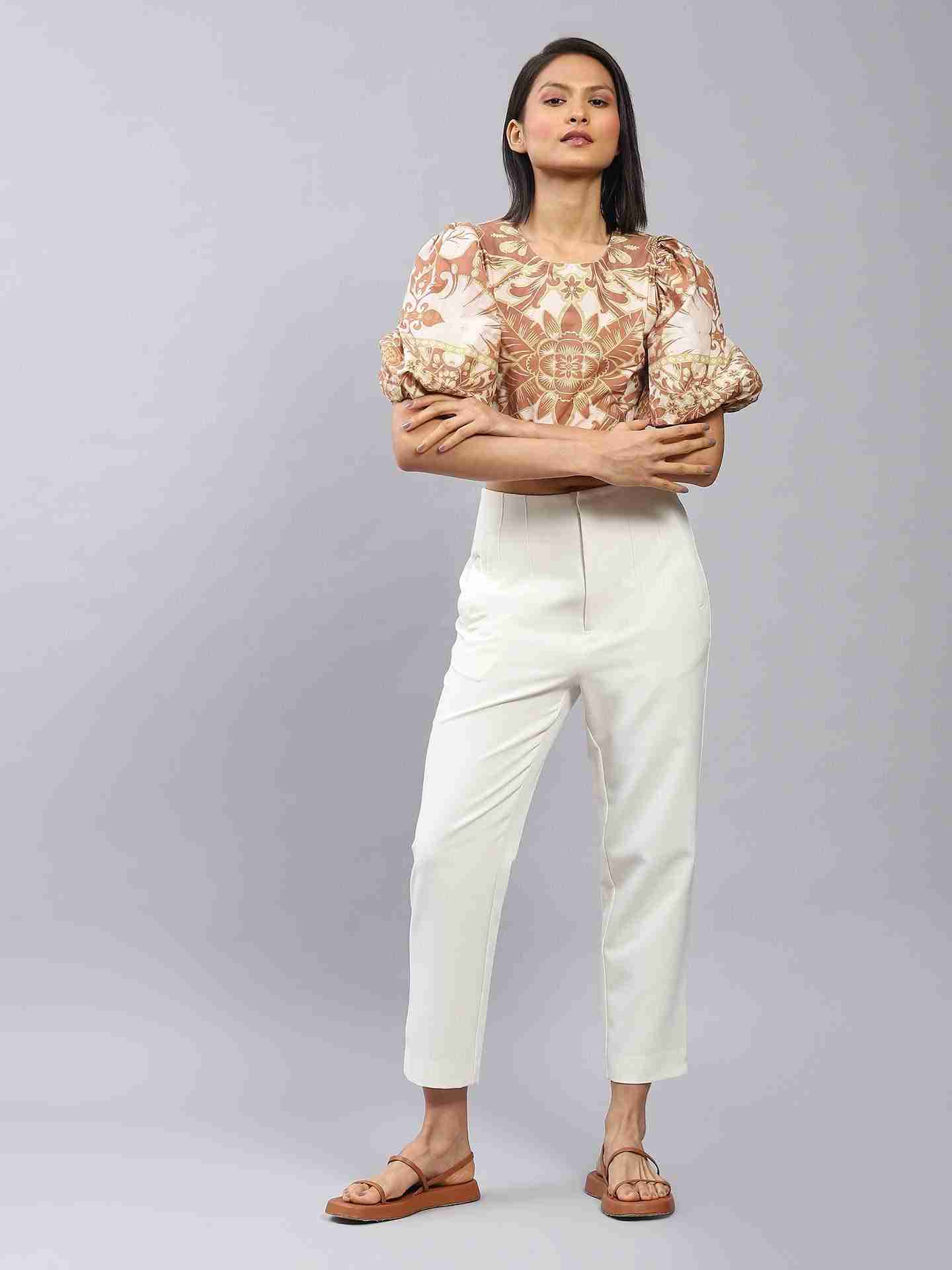 Ivory Albi Tapered Pants