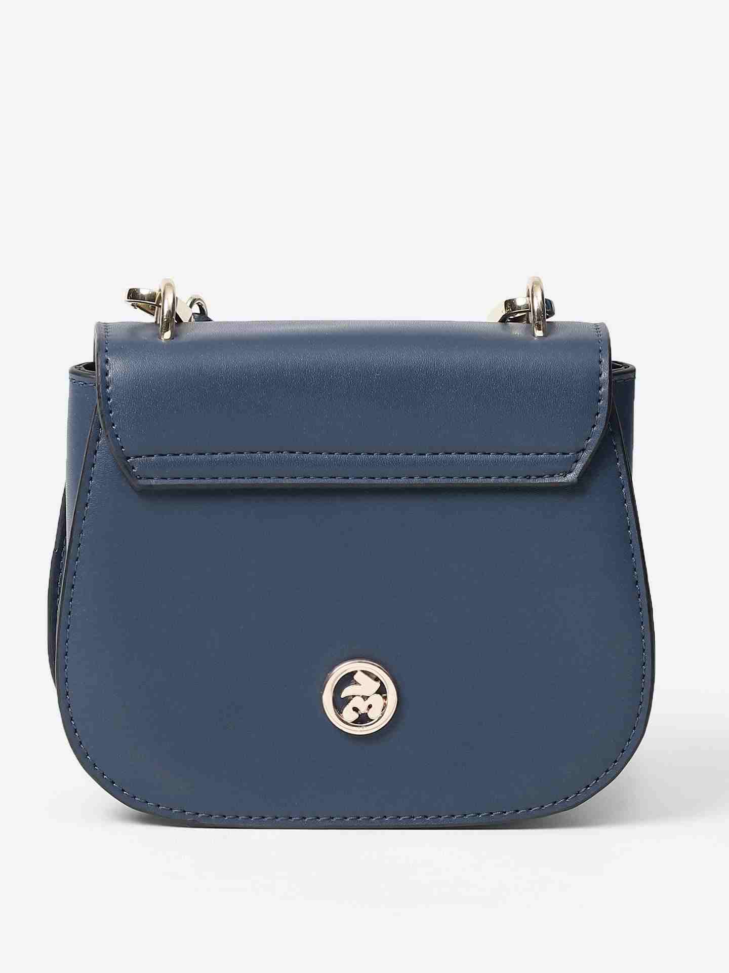 Navy Post Card Sling Bag