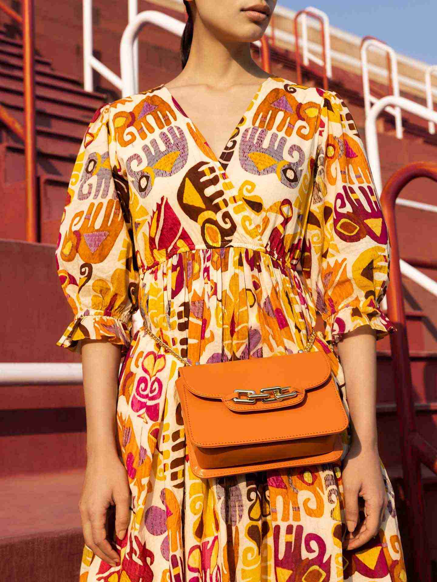 Orange Sunset Sling Bag