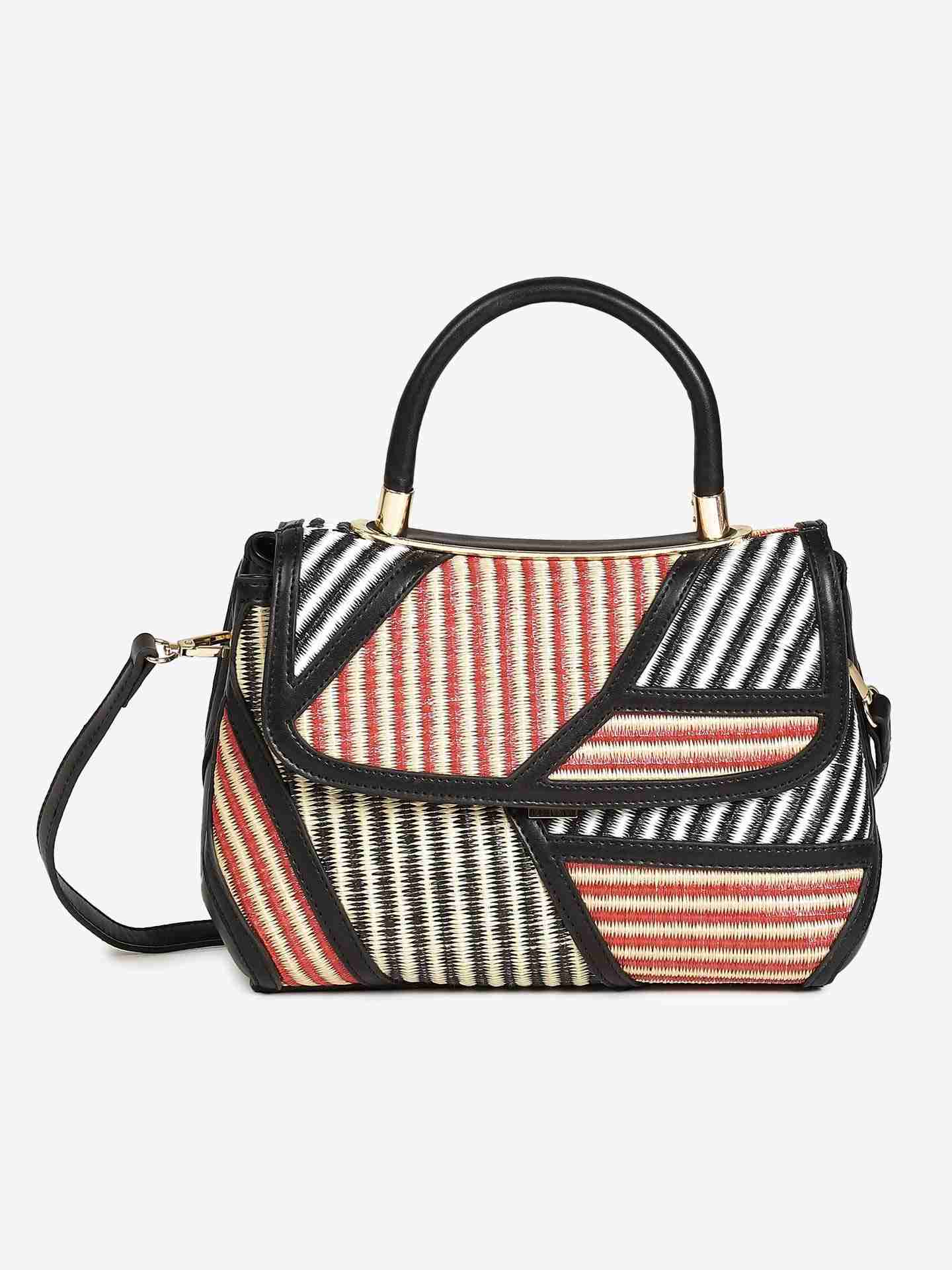 Black & Red Splash Sling Bag