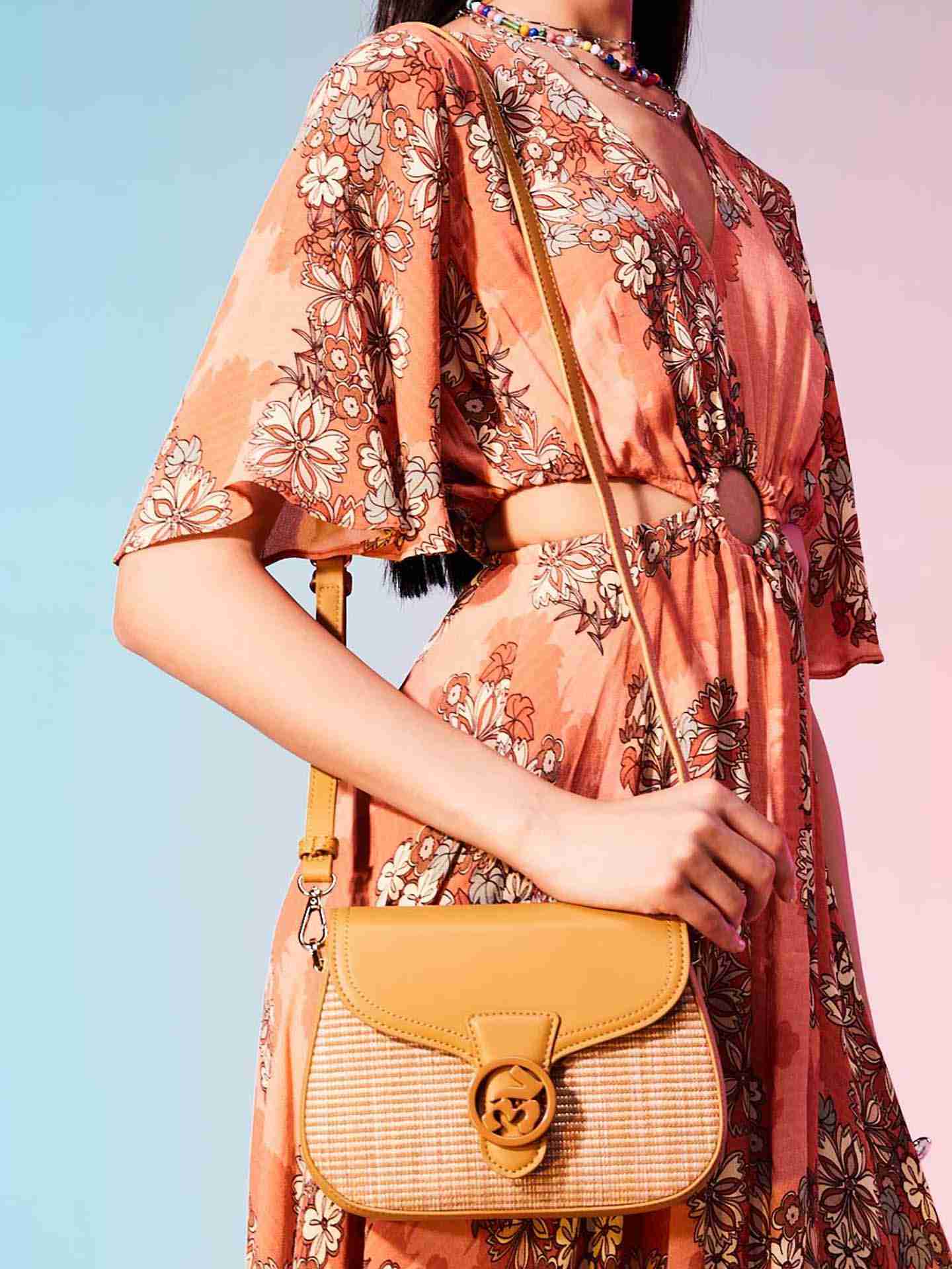 Mustard Splash Sling Bag