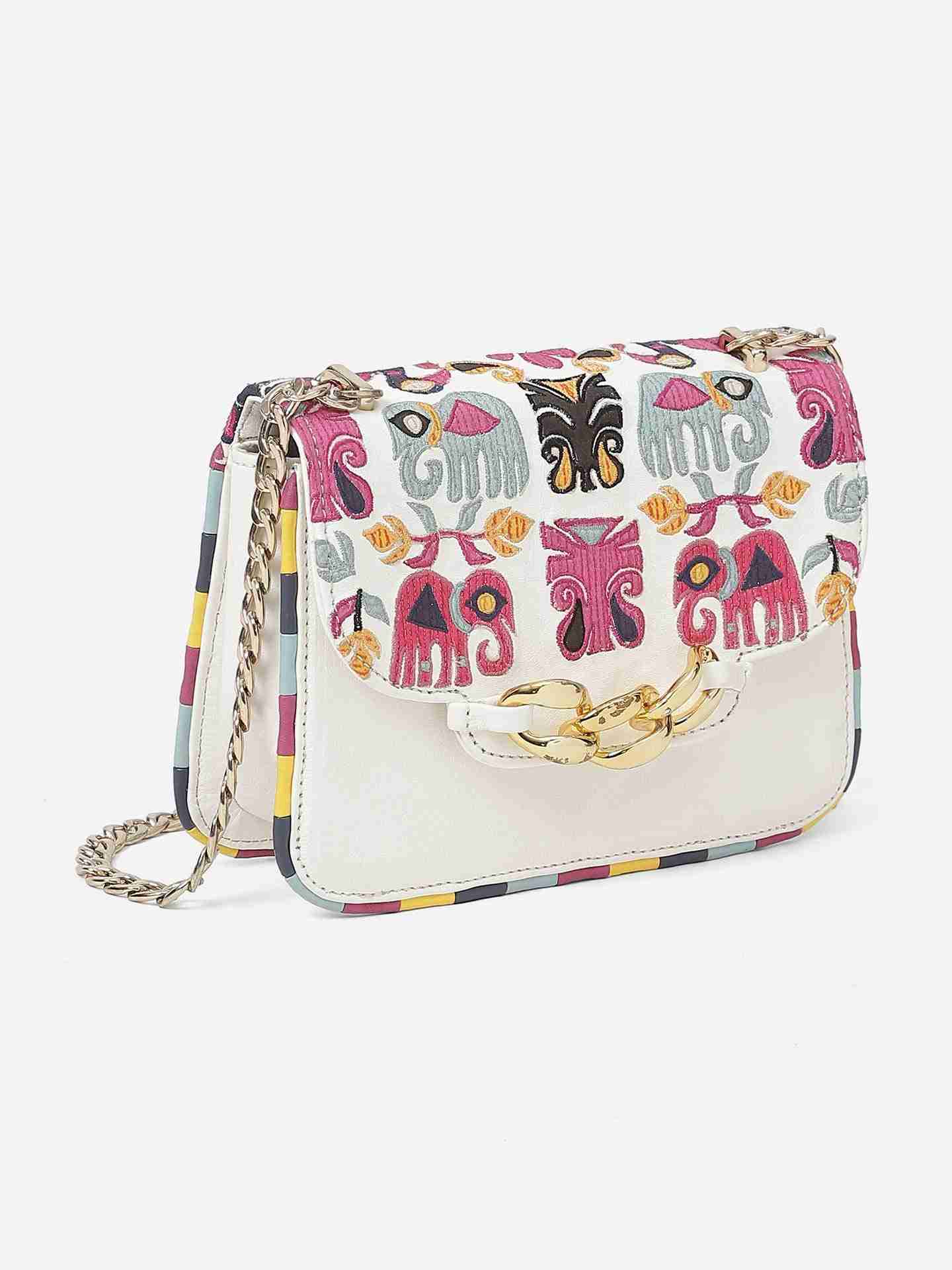 Multi Camelia  Sling Bag