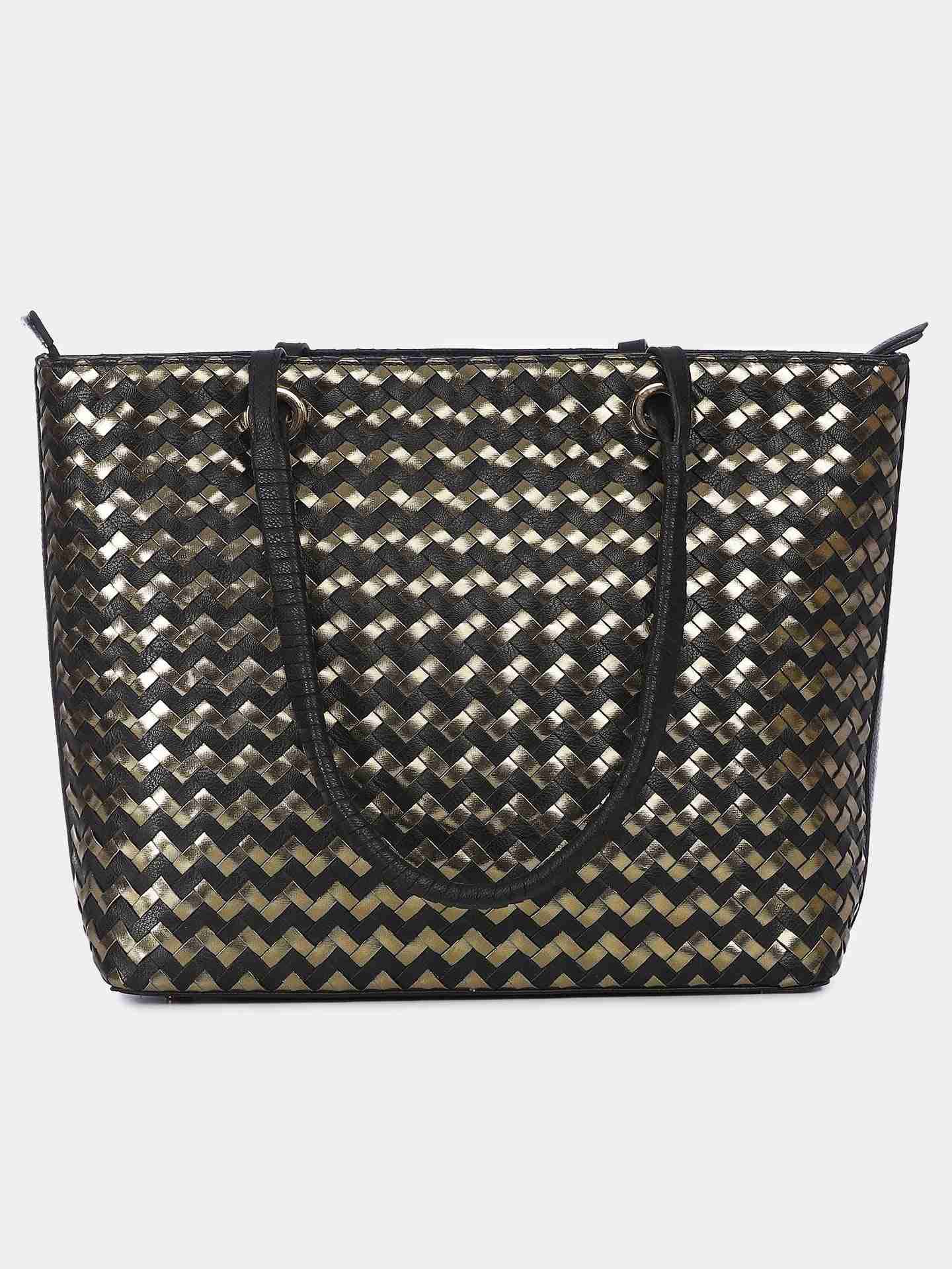 Black & Gold Jemma Tote Bag