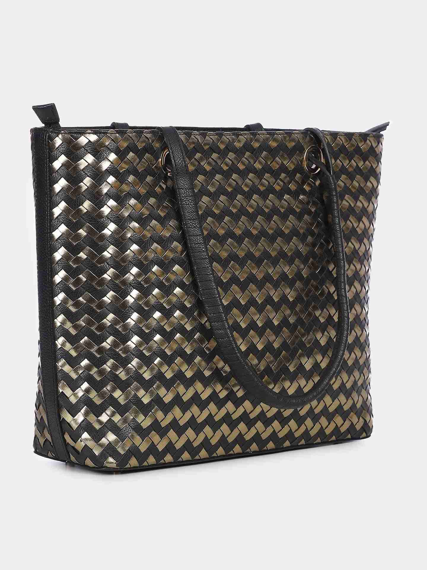 Black & Gold Jemma Tote Bag