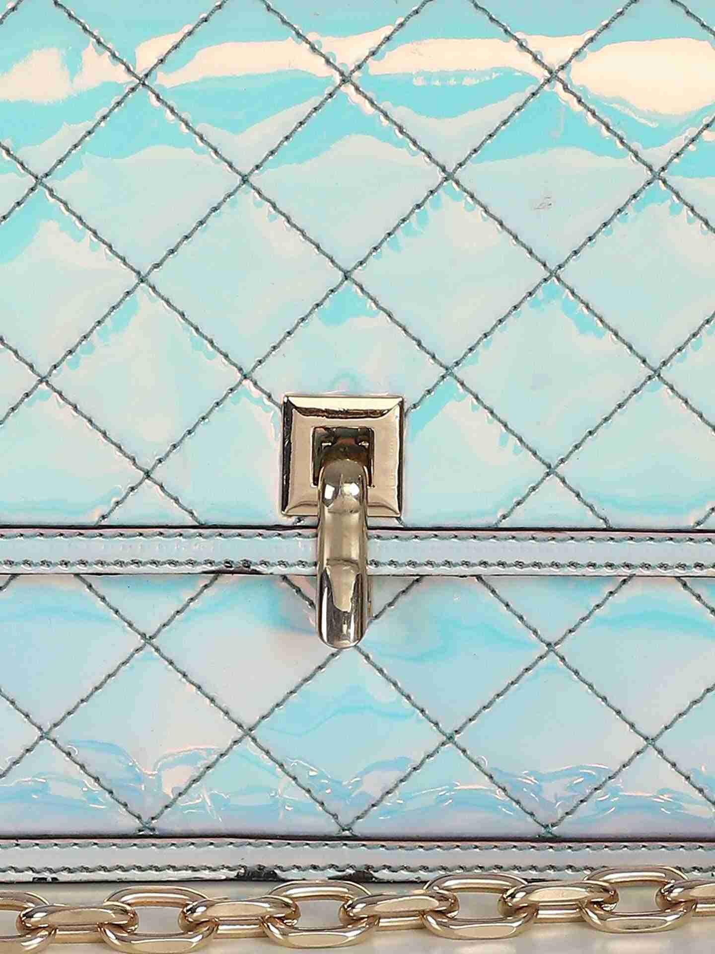 Metallic Sliver Nany Sling Bag