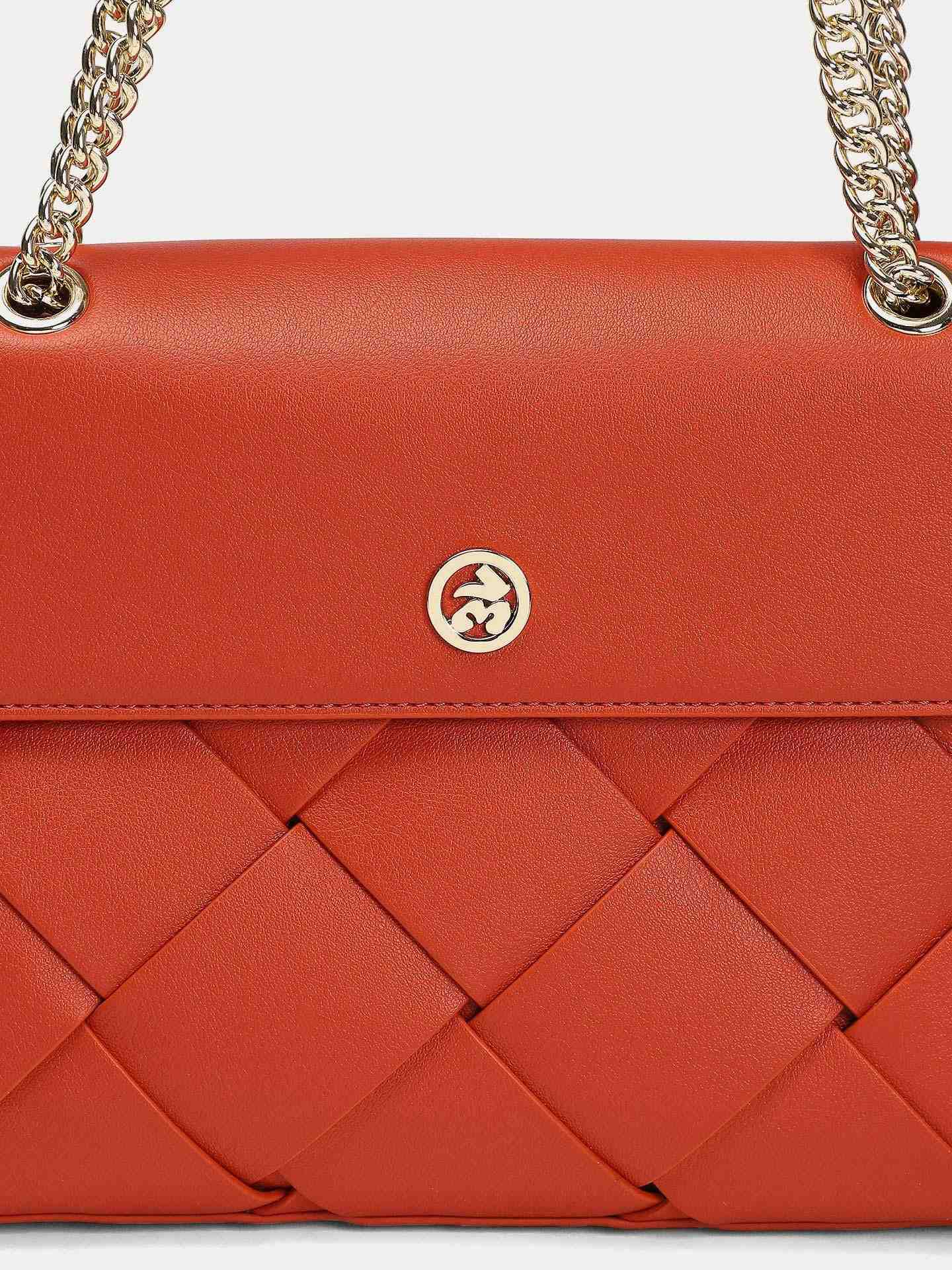 Orange Charm Sling Bag