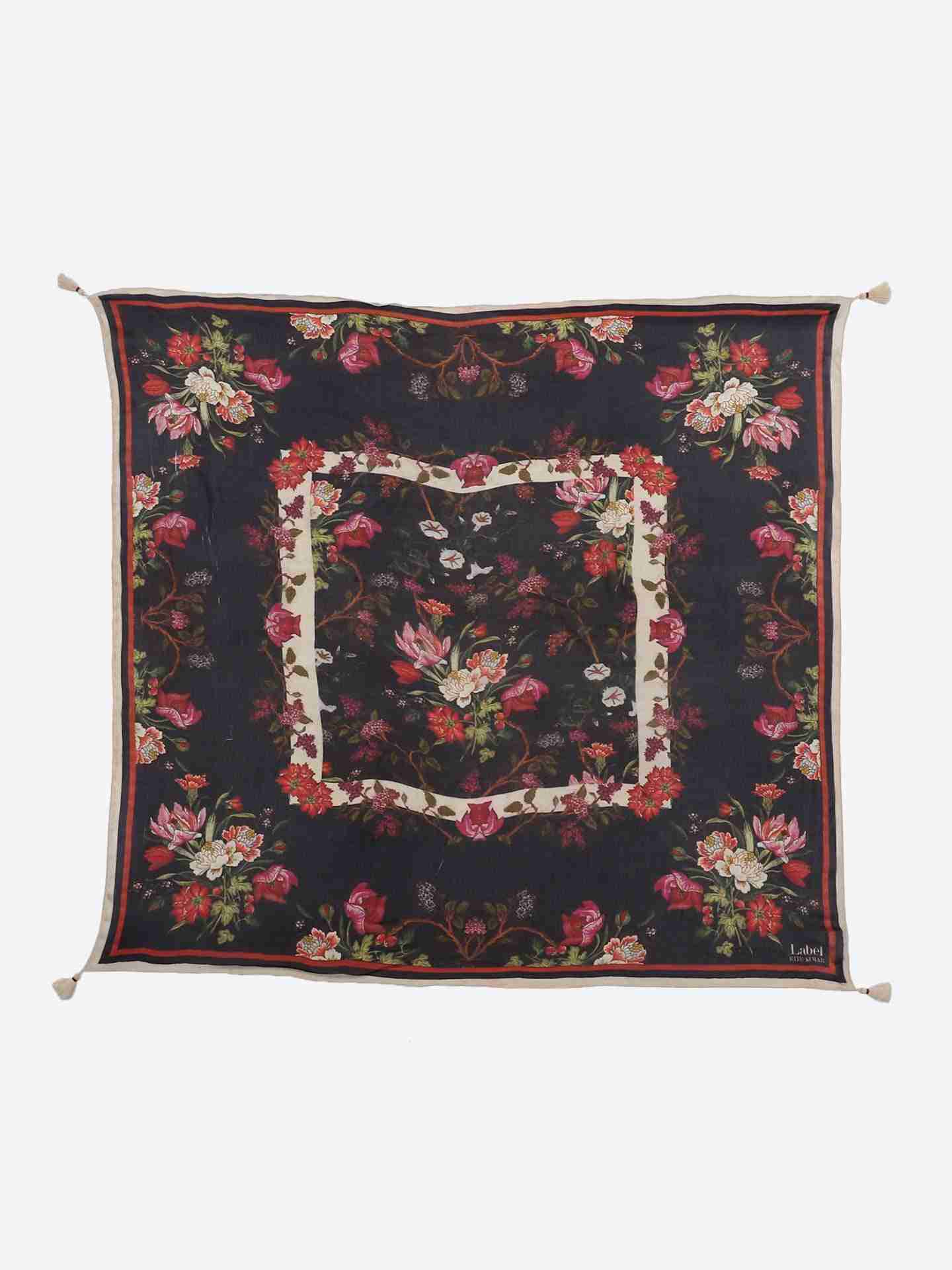 Black Diana Square Scarf