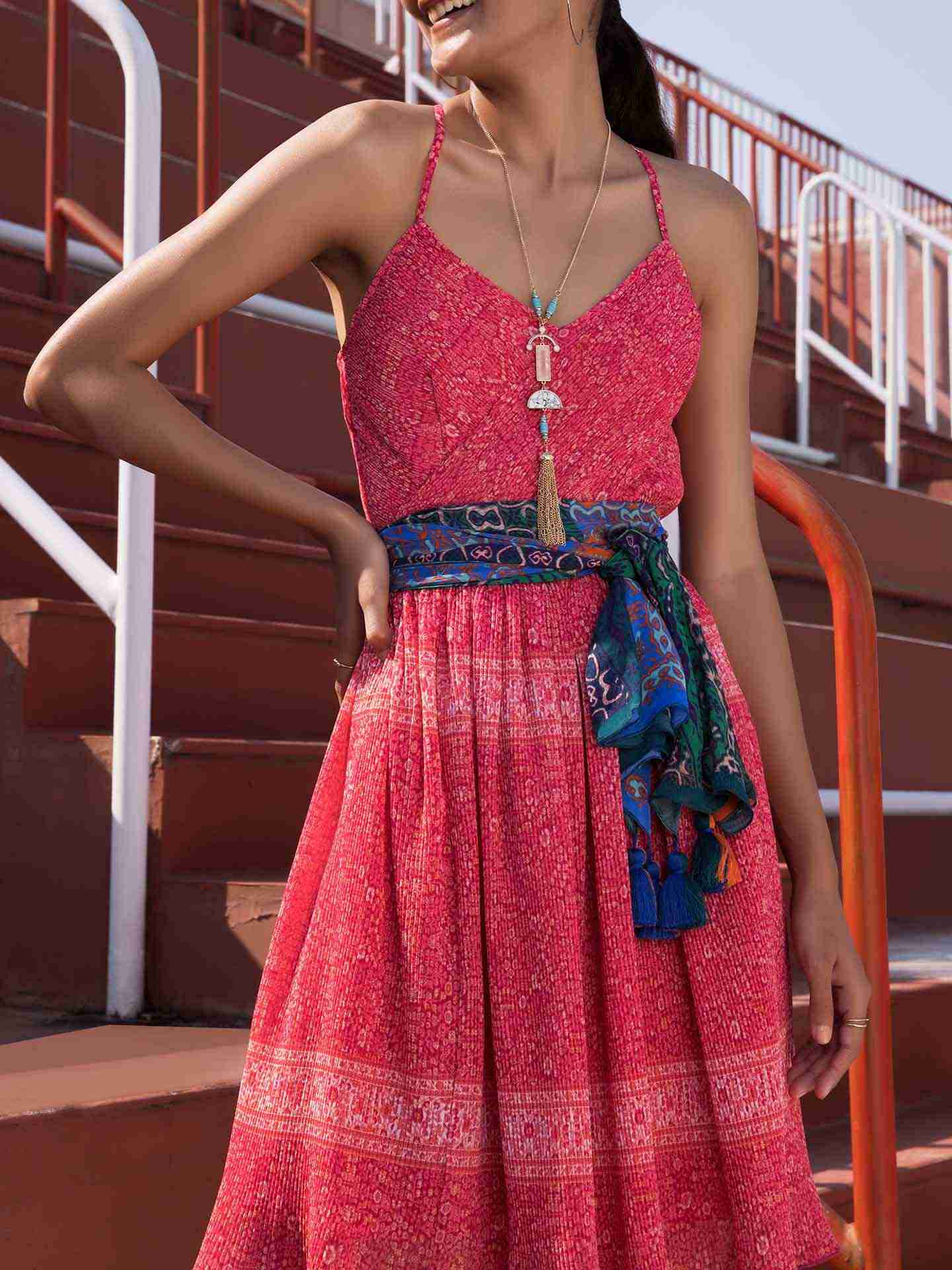 Blue Rio Rectangle Scarf