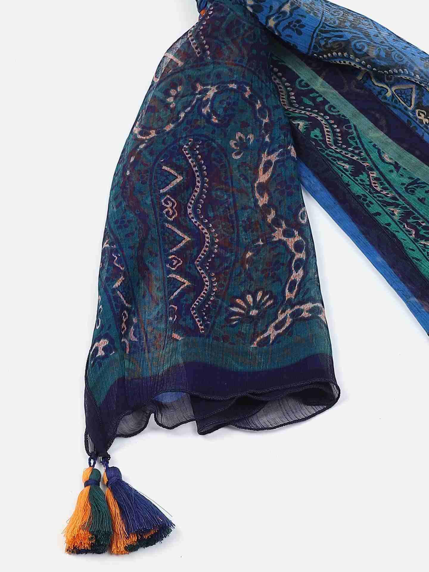 Blue Rio Rectangle Scarf