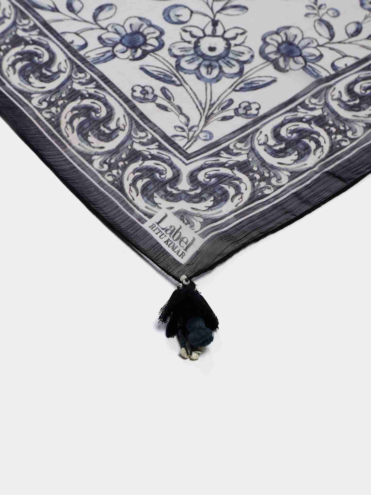 White Lisbne Square Scarf